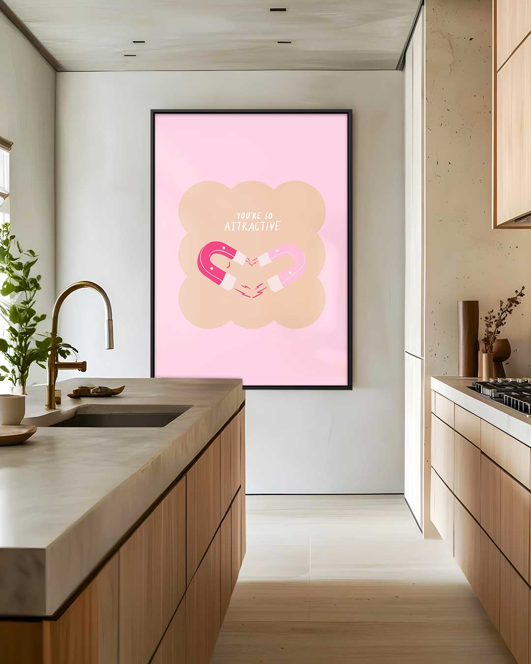 Magnetische Aantrekkingskracht Poster Kunstwerk-canvas-dibond-plexiglas-wanddecoratie-WallArtistic