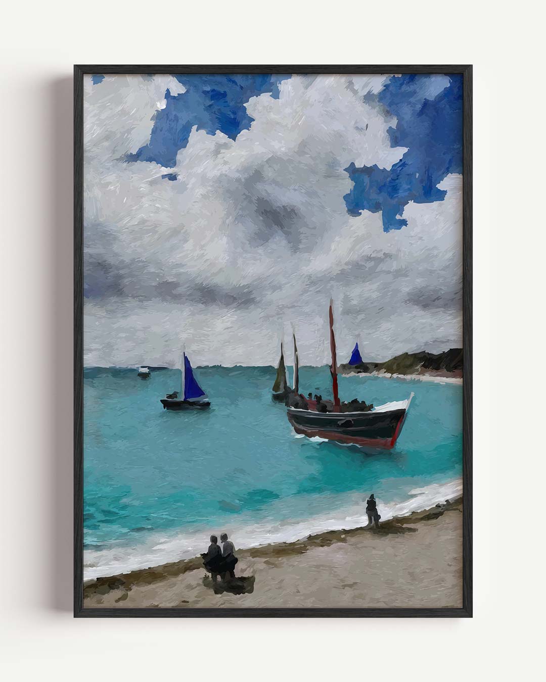 Zeilboot Avontuur aan Zee Poster-WallArtistic