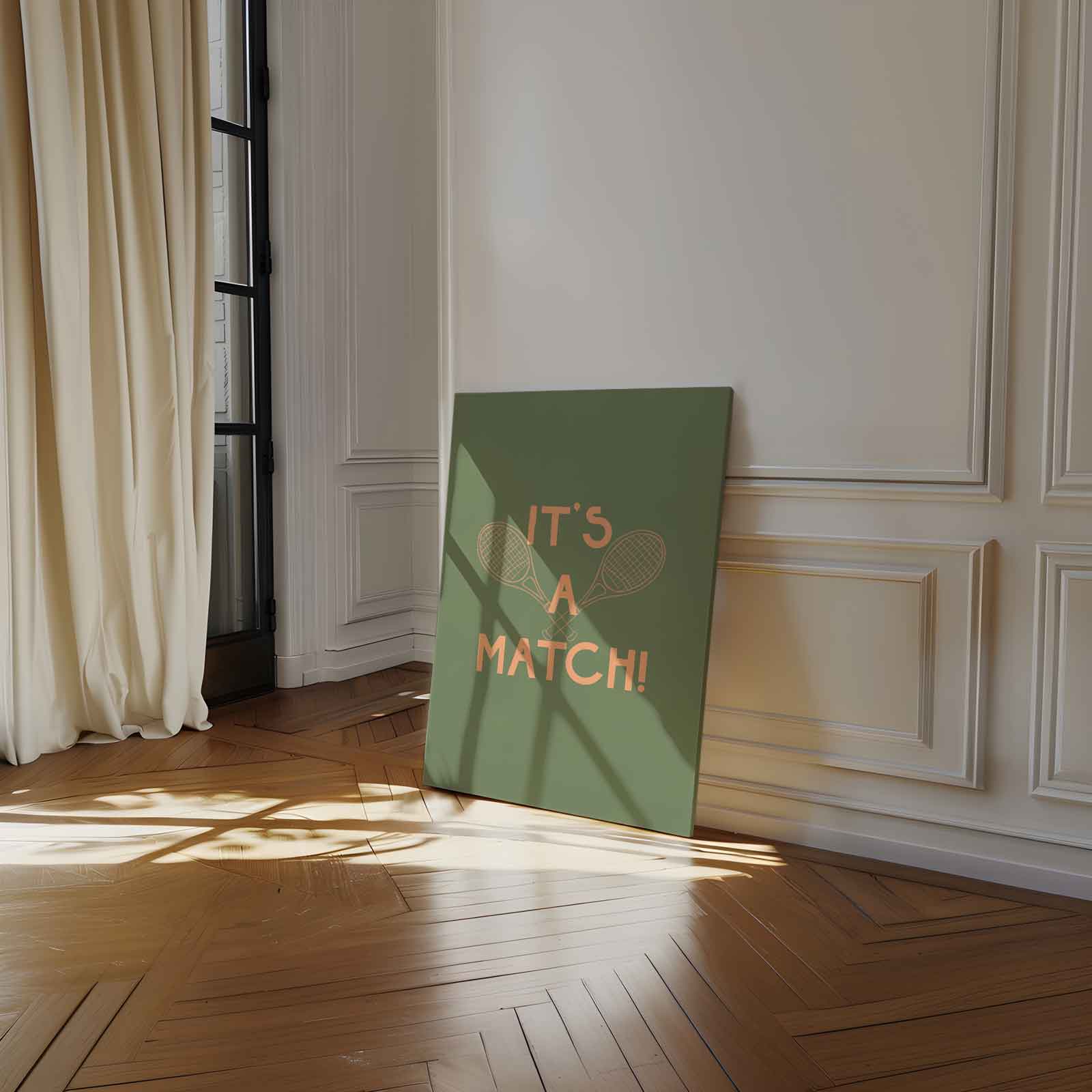 It's a Match Tennis Kunstwerk-canvas-dibond-plexiglas-wanddecoratie-WallArtistic