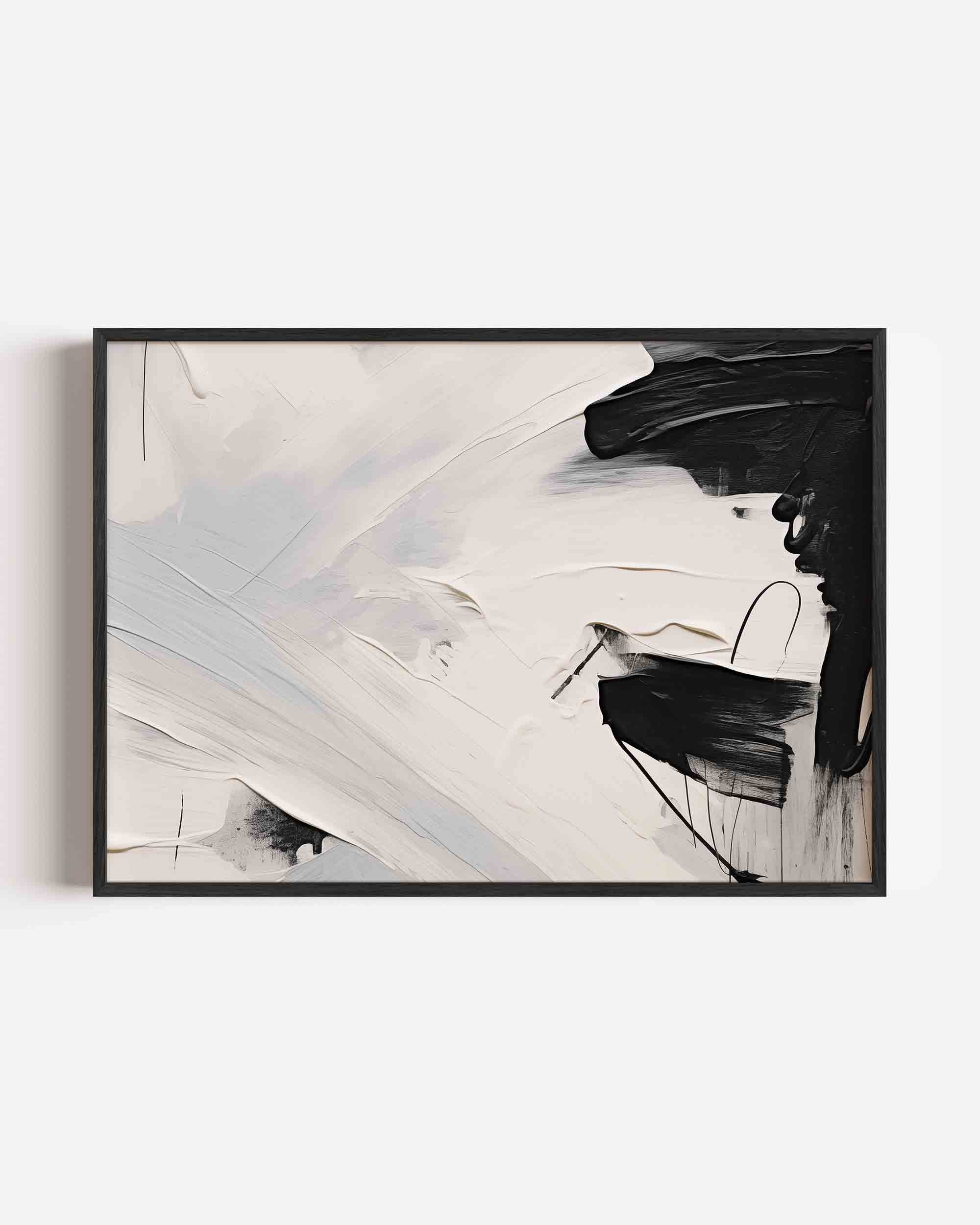 Abstracte zwart wit Poster