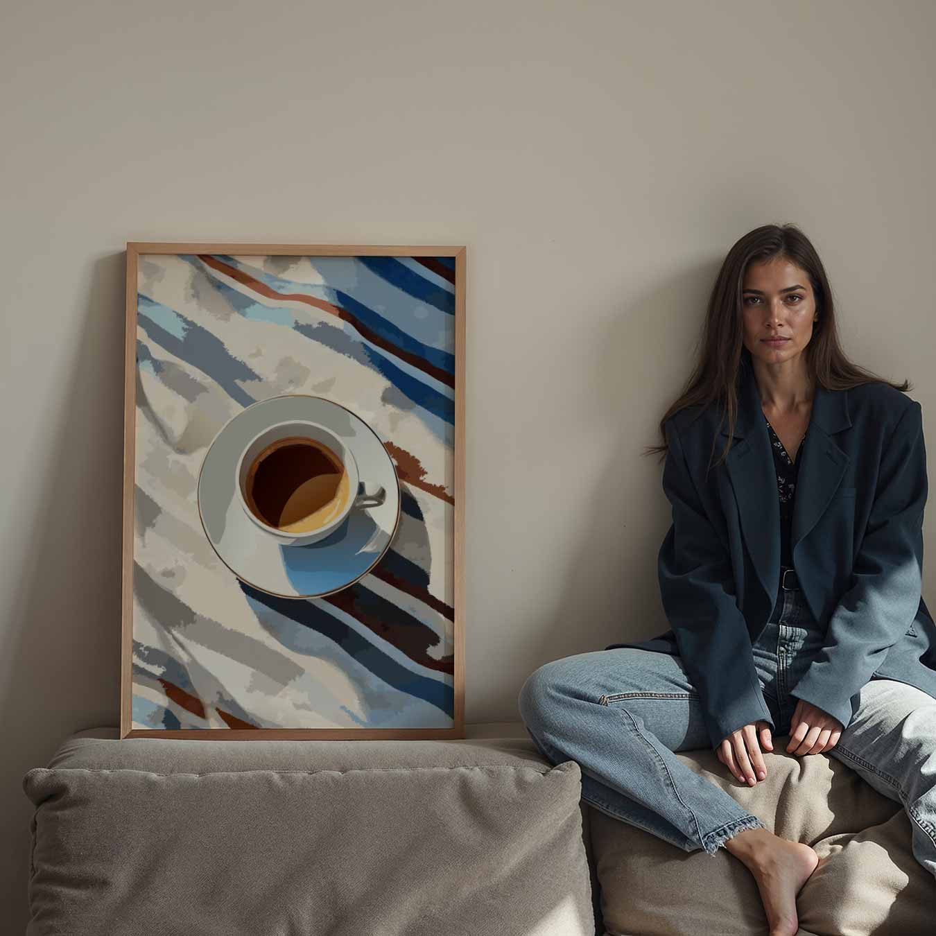 Koffie en Kunst Vibes Poster-WallArtistic