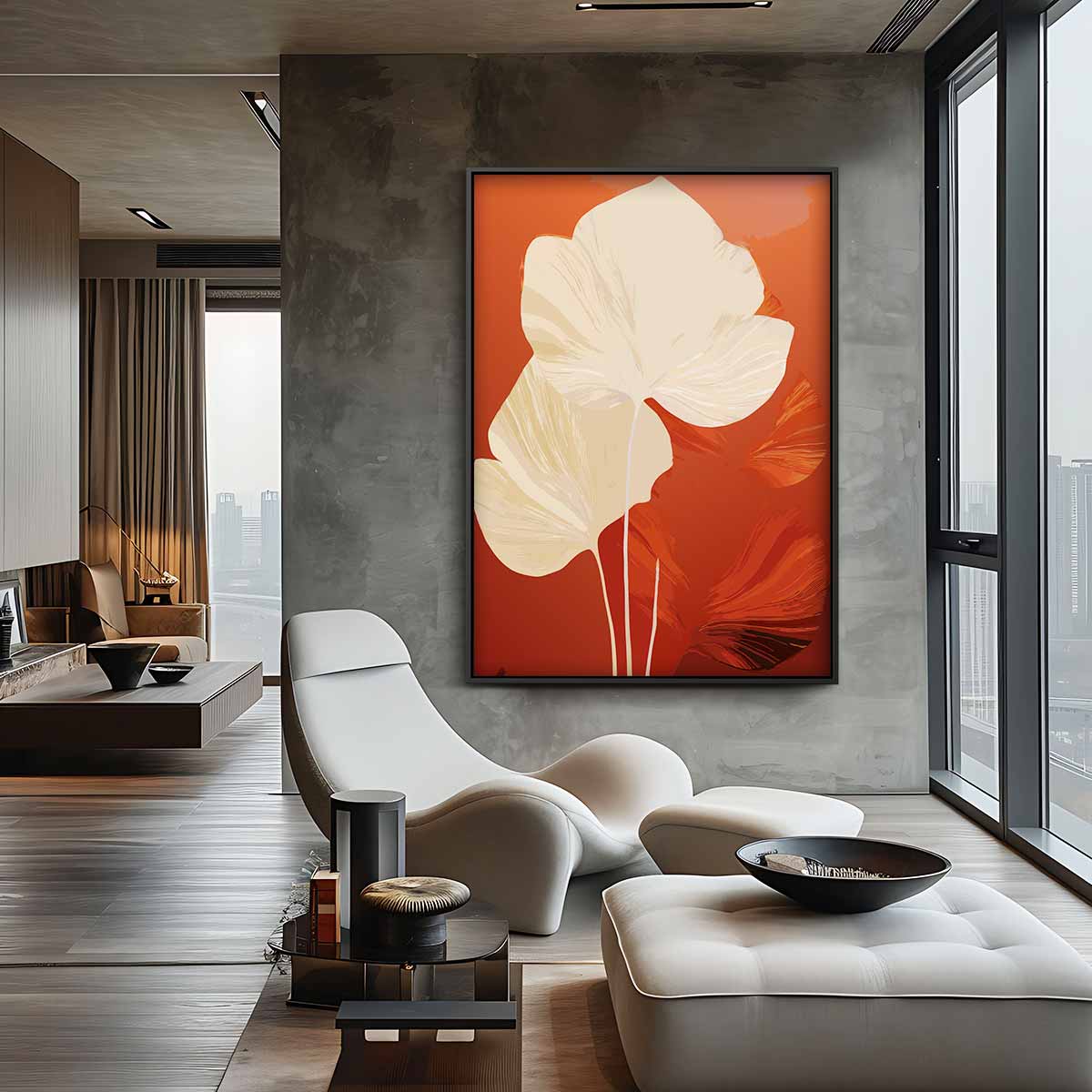 Warme Herfstbladeren Kunstwerk-canvas-dibond-plexiglas-wanddecoratie-WallArtistic