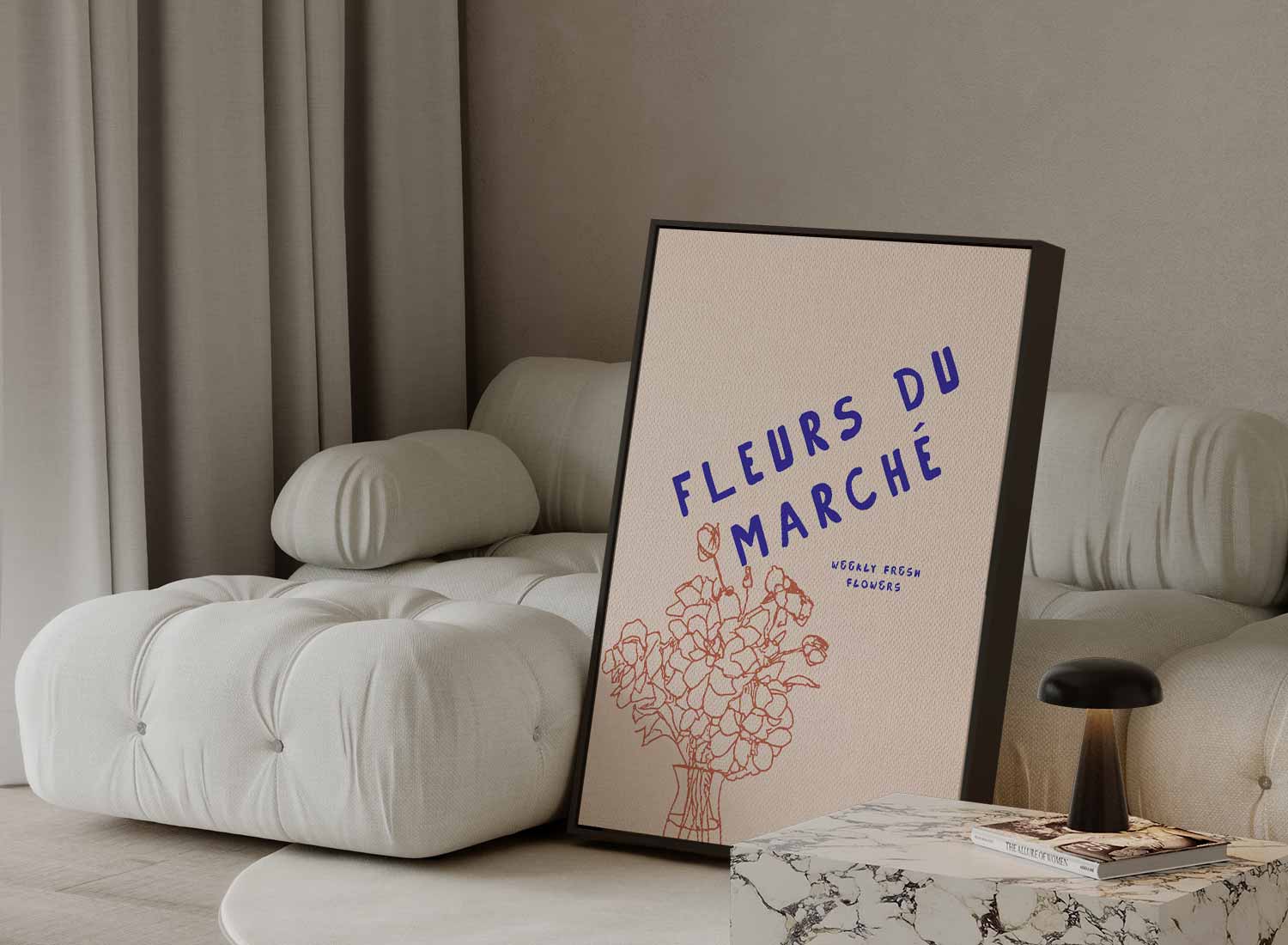 Fleurs du Marché Poster