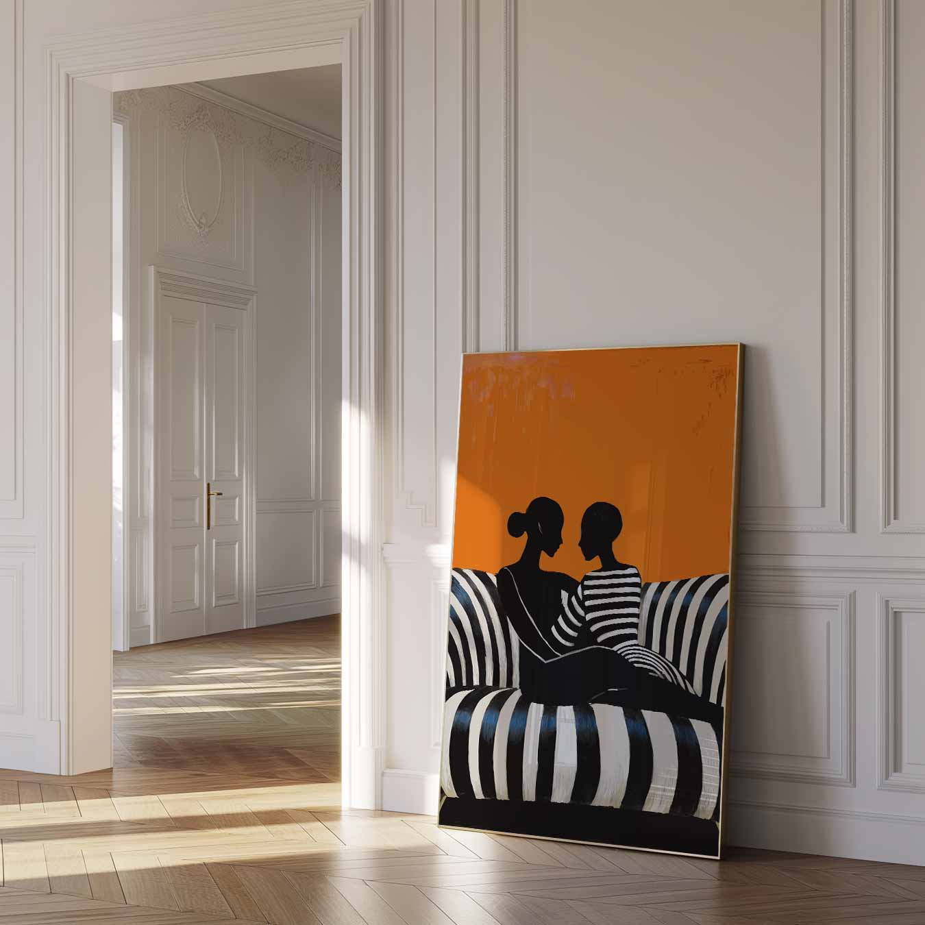 Stijlvolle Silhouetten Poster-WallArtistic