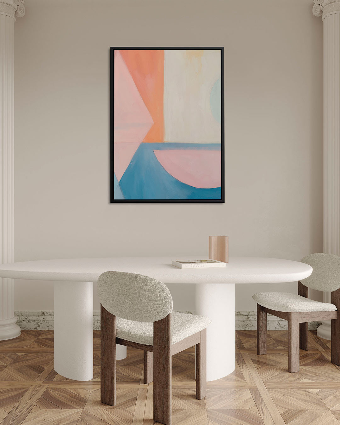 Geometrische vormen compositie Kunstwerk