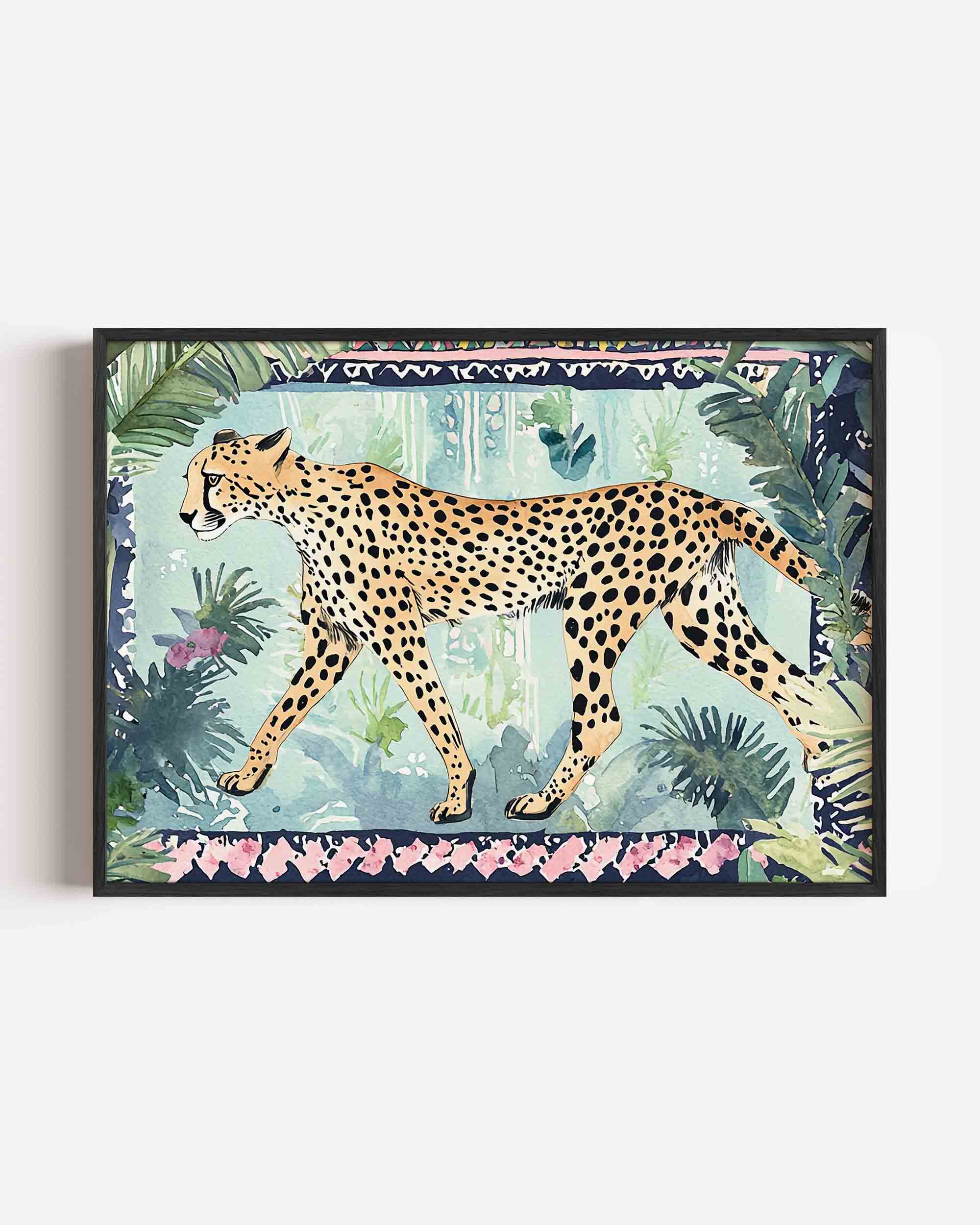 Luipaard in jungle Poster