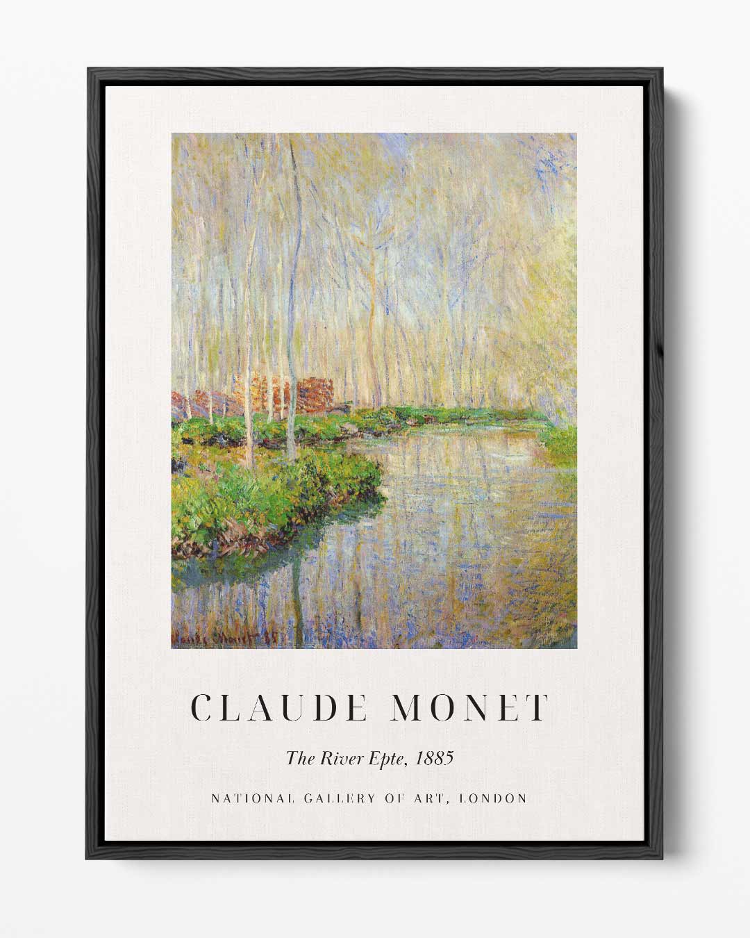 De Rivier Epte, 1885 Kunstwerk-canvas-dibond-plexiglas-wanddecoratie-WallArtistic
