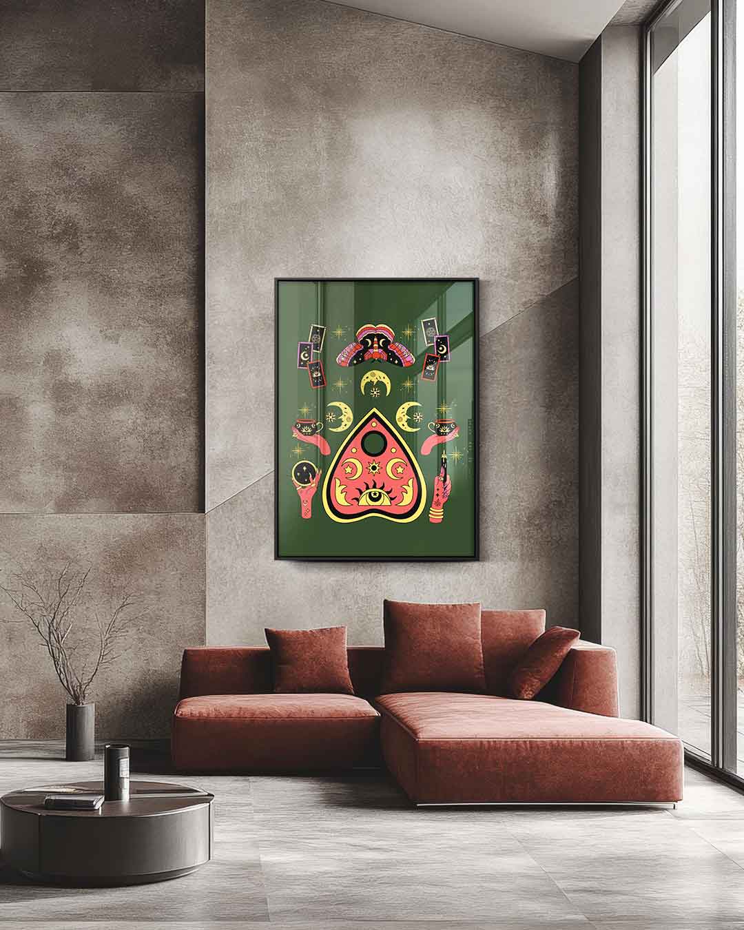Magische Tarot Wereld Kunstwerk-canvas-dibond-plexiglas-wanddecoratie-WallArtistic