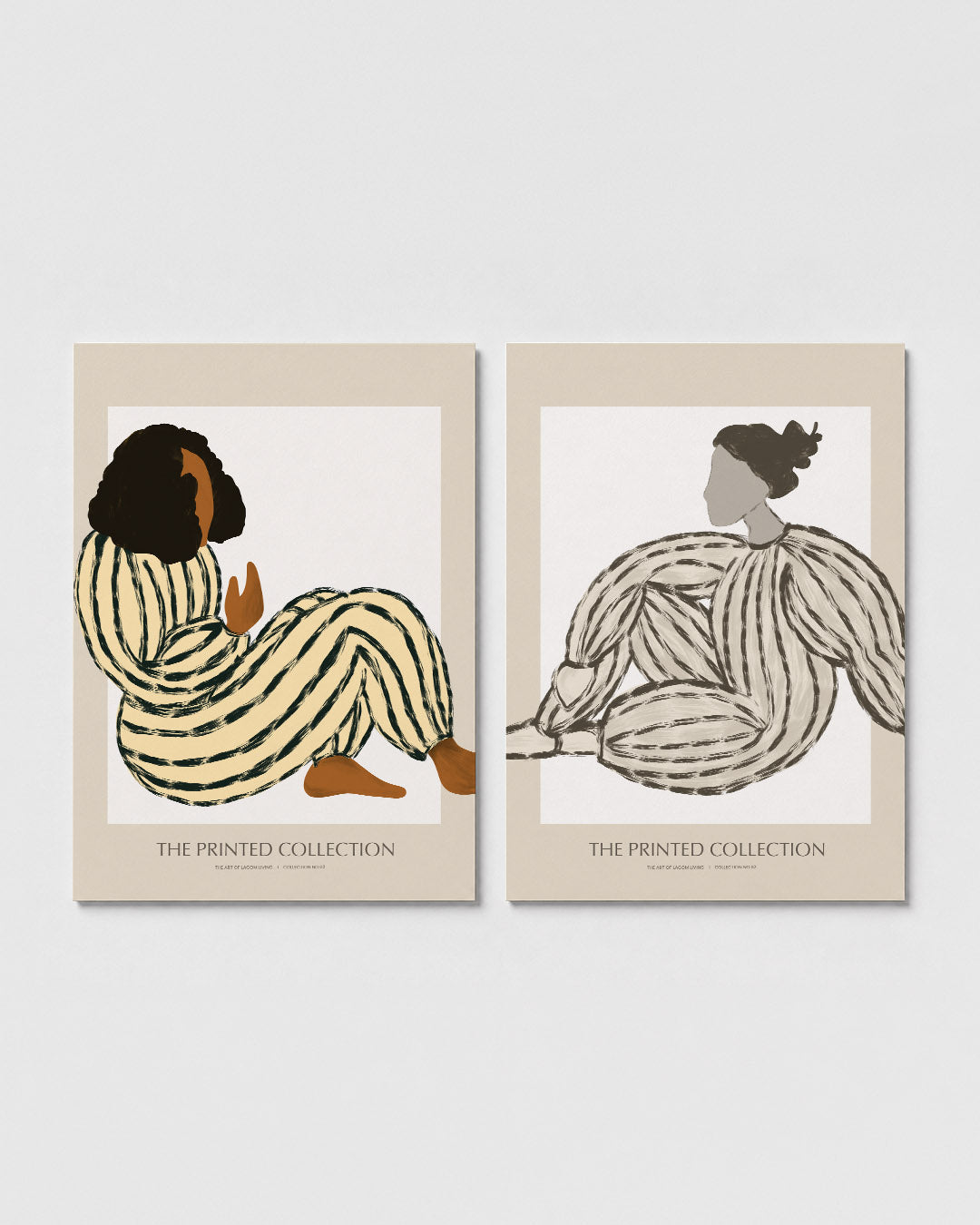 Gestreepte vormen Posterset