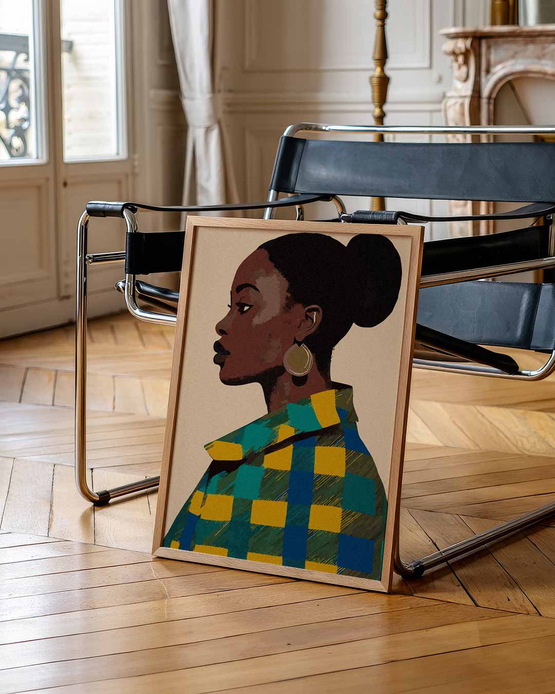 Stijlvolle Profielillustratie Poster