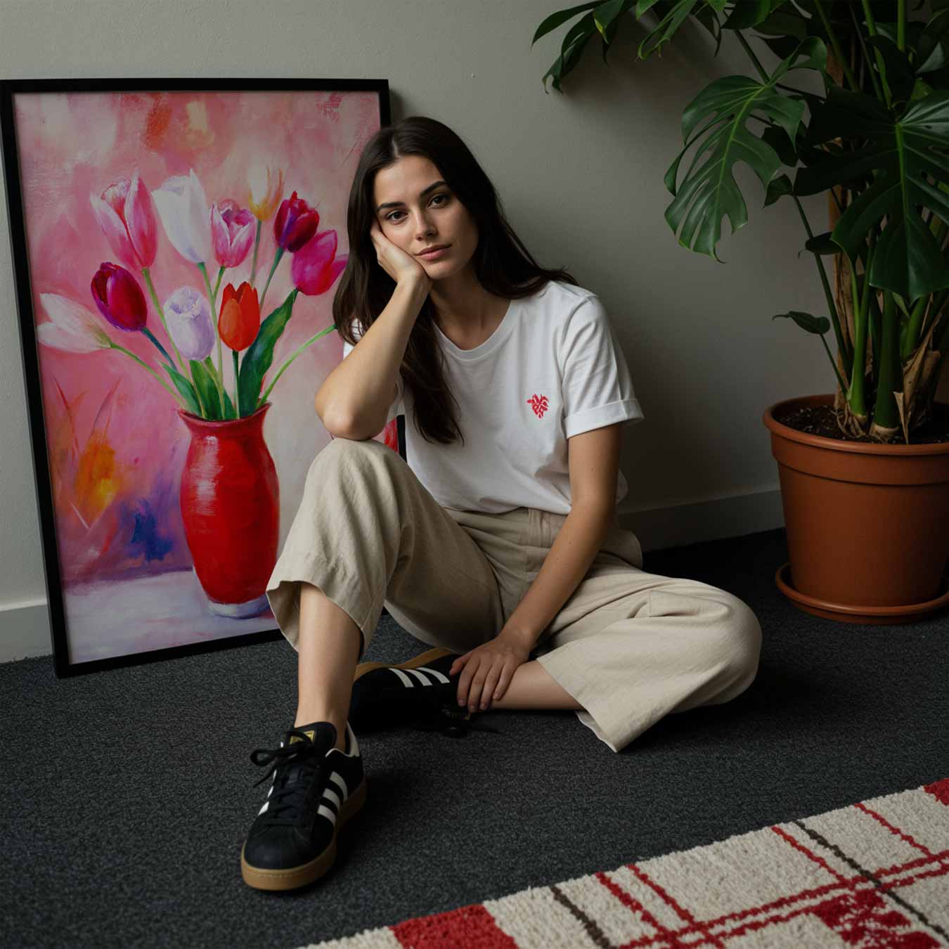 Vrolijke Tulpen Poster