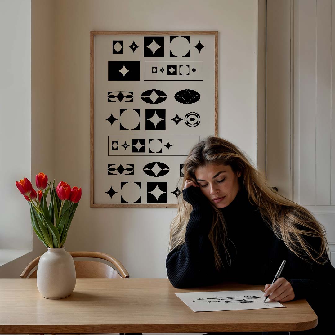 Stijlvolle Geometrische Poster-WallArtistic