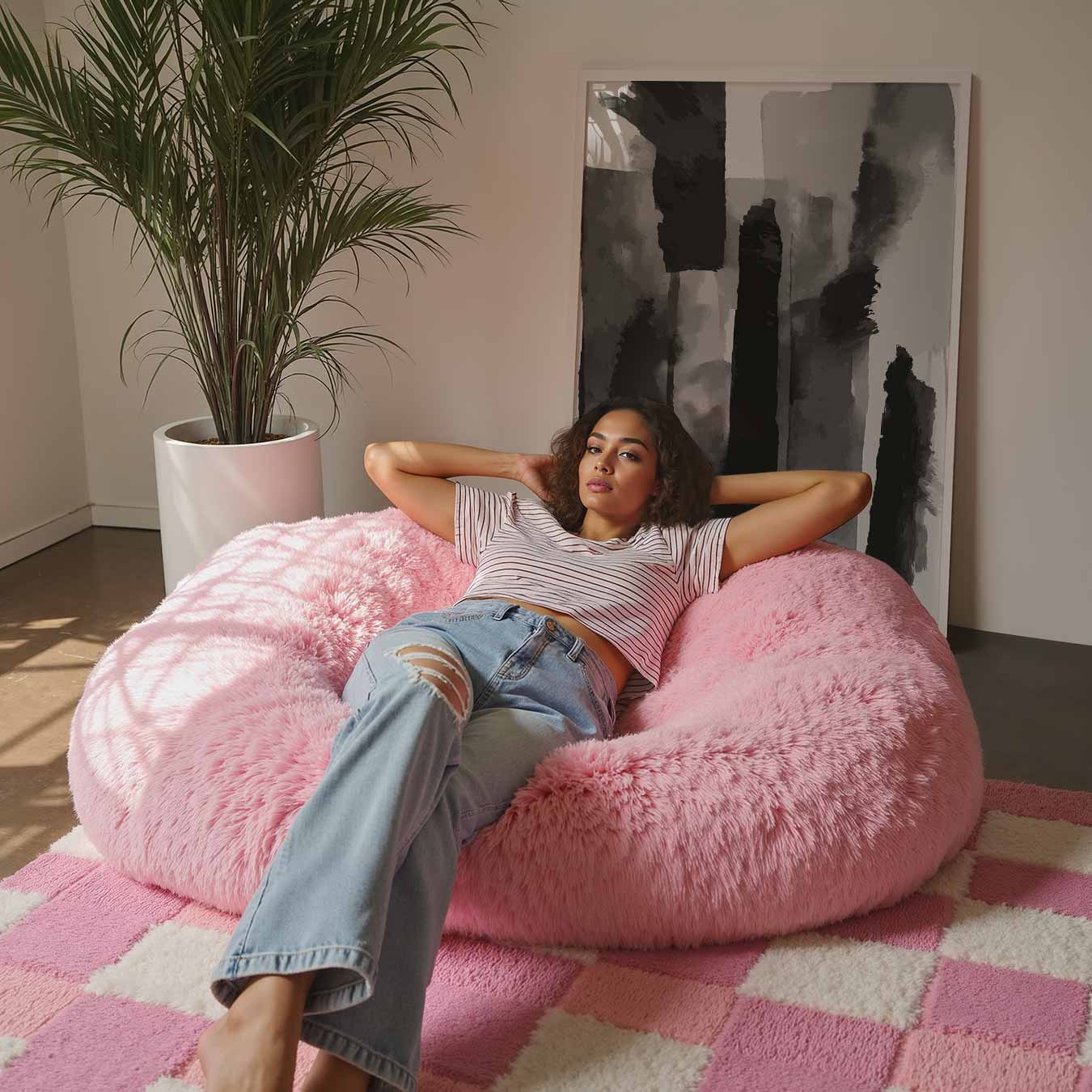 Abstracte Monochroom Postervormgeving Poster-WallArtistic