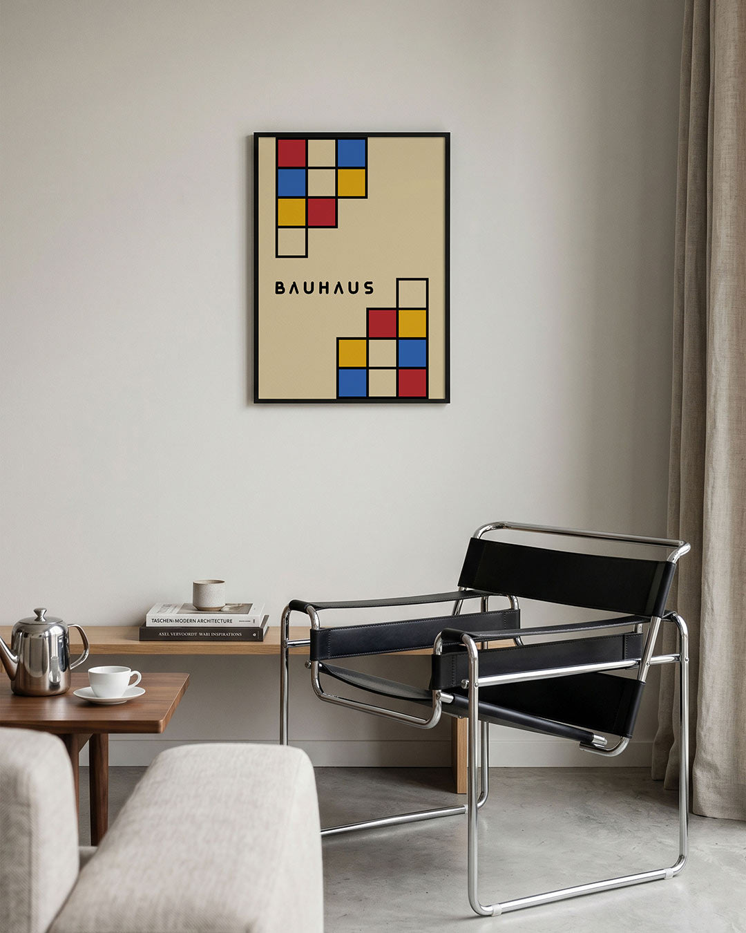 Kleurvlakken en lijnen Poster