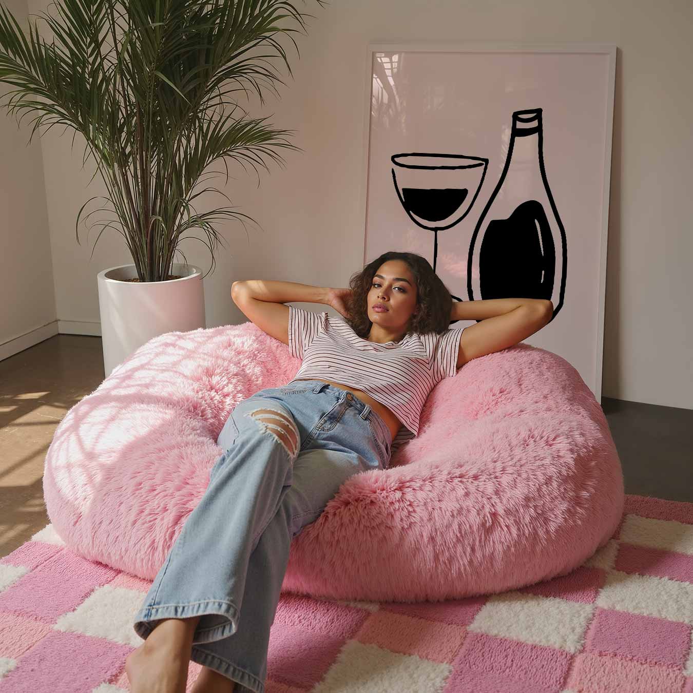 Stijlvolle Wijnmomenten Poster-WallArtistic