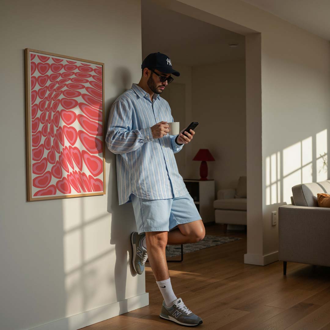 Hartjesgolf Kunstposter-WallArtistic