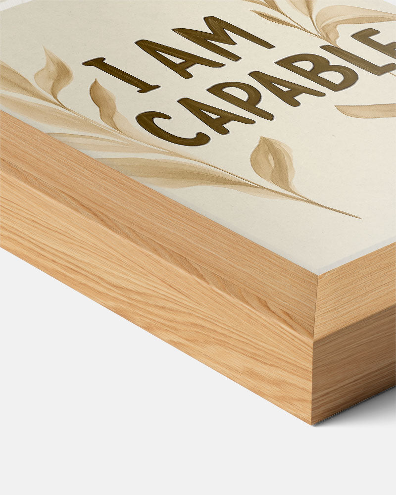 Inspirerende "I Am Capable" Poster