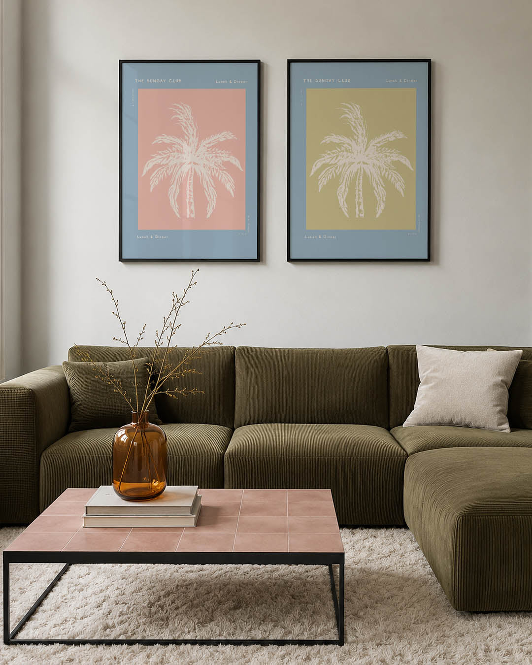Zachte palm Posterset
