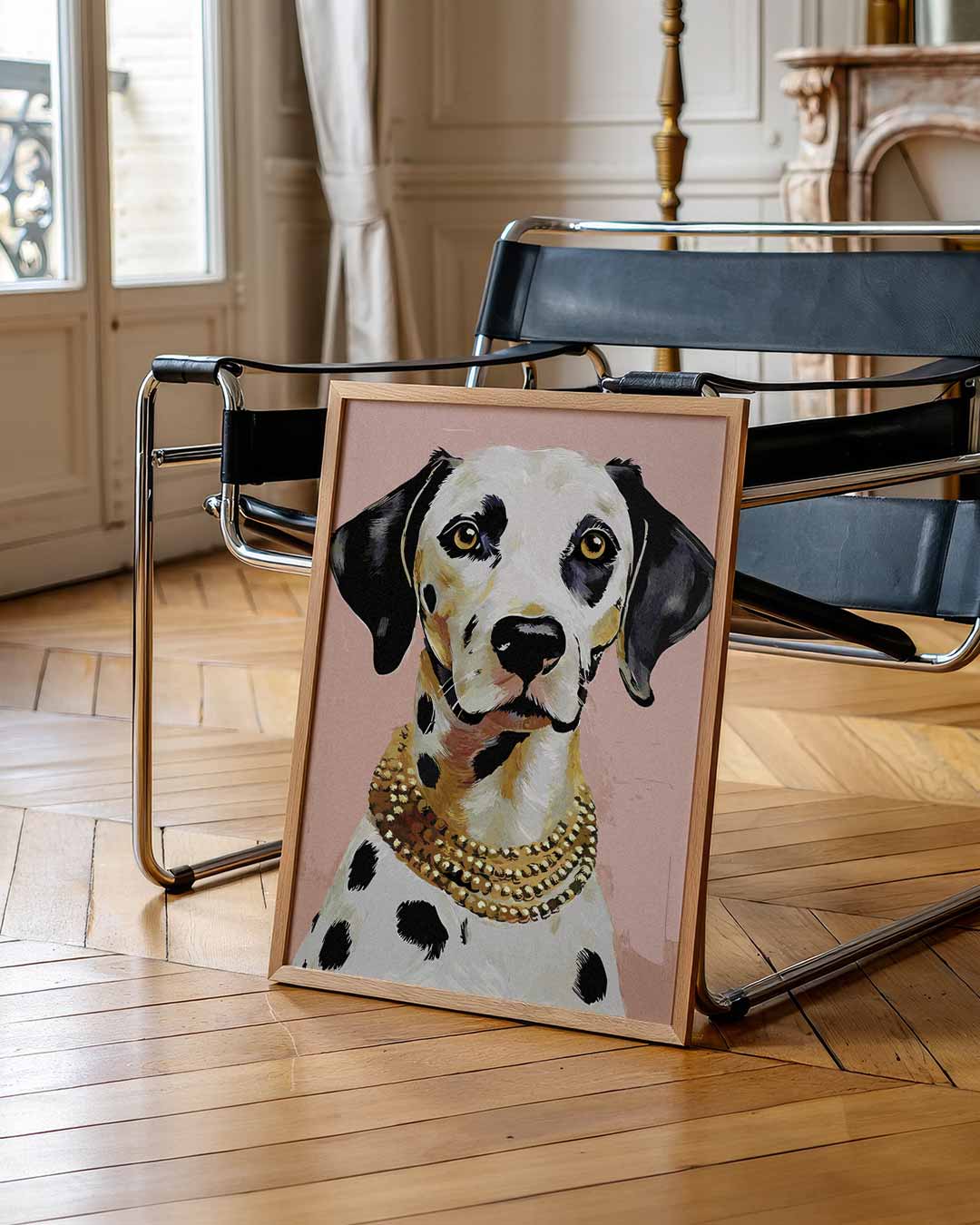 Stijlvolle Dalmatier Portret Poster
