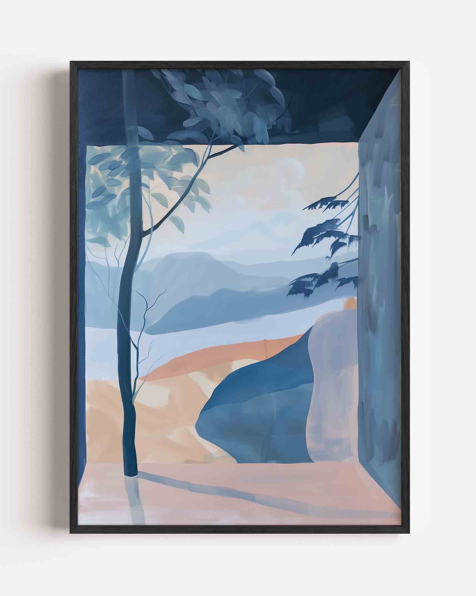 Landschap met bomen Poster
