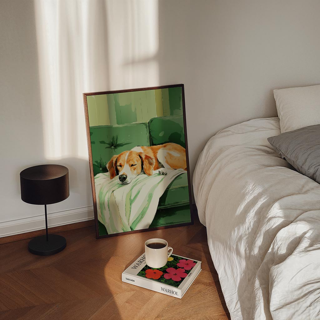 Slaapkamergezelschap: Schattige Hond Poster
