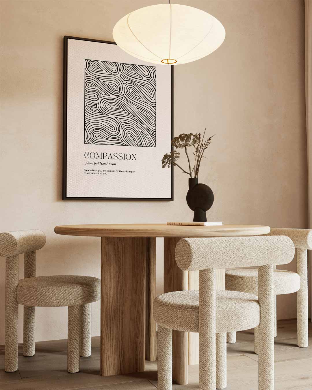 Abstracte Golfpatronen in Zwart en Wit Kunstwerk-canvas-dibond-plexiglas-wanddecoratie-WallArtistic