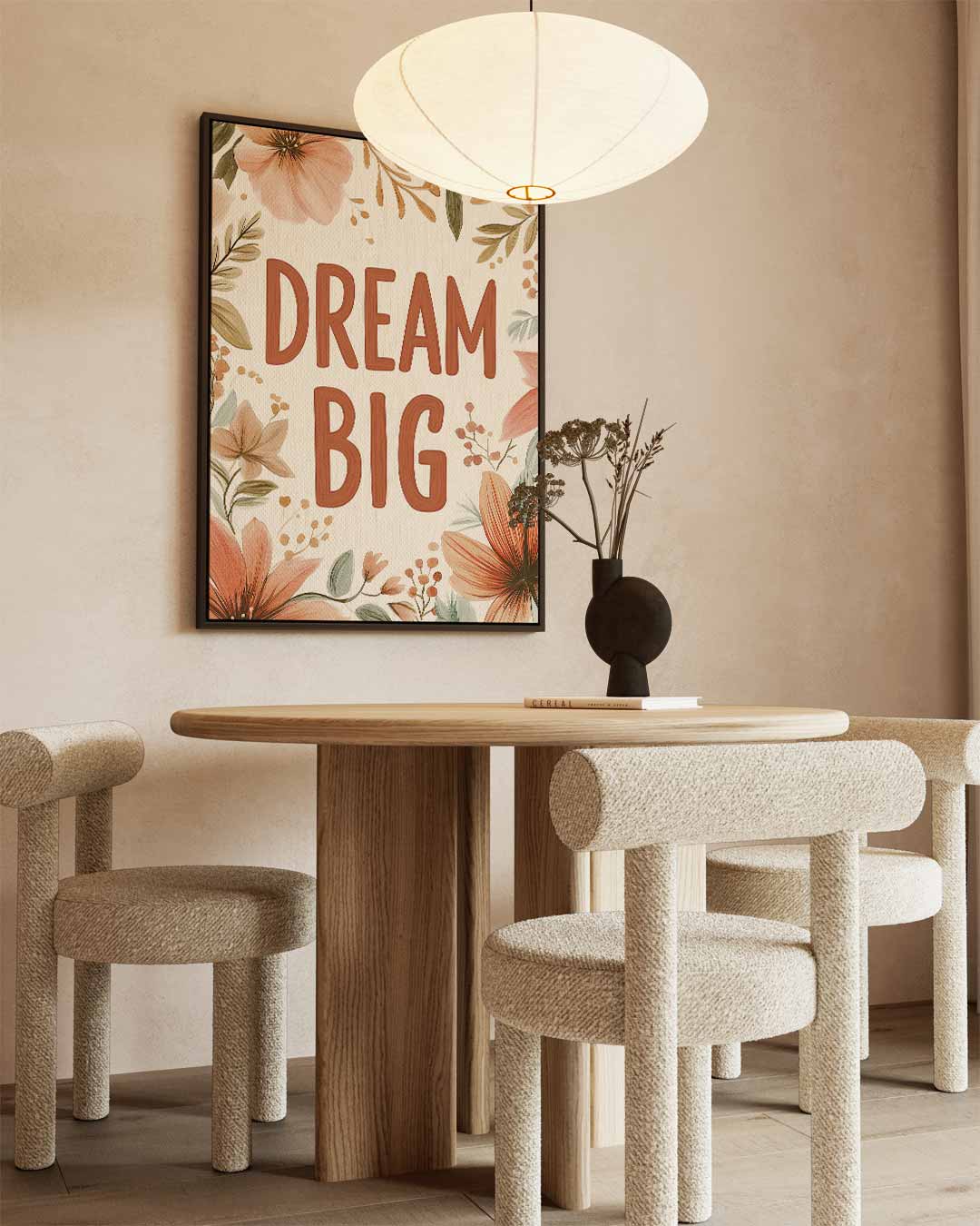 Dromerige Bloemen Inspiratie Poster Kunstwerk-canvas-dibond-plexiglas-wanddecoratie-WallArtistic