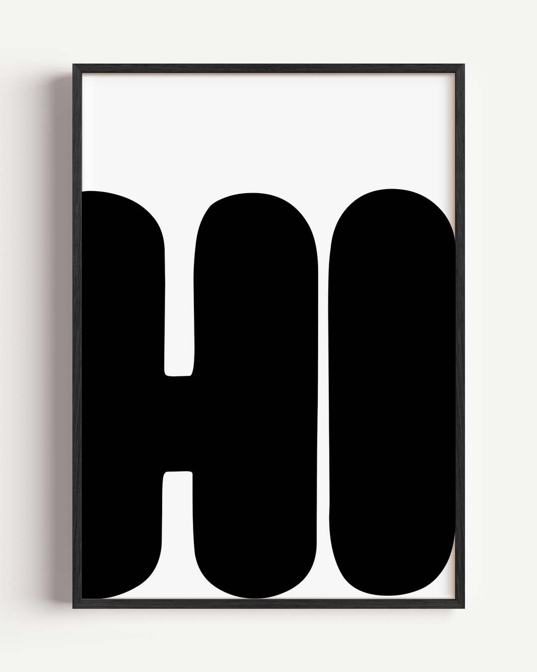 Zwart-Wit Minimalistische Typografie Poster-WallArtistic
