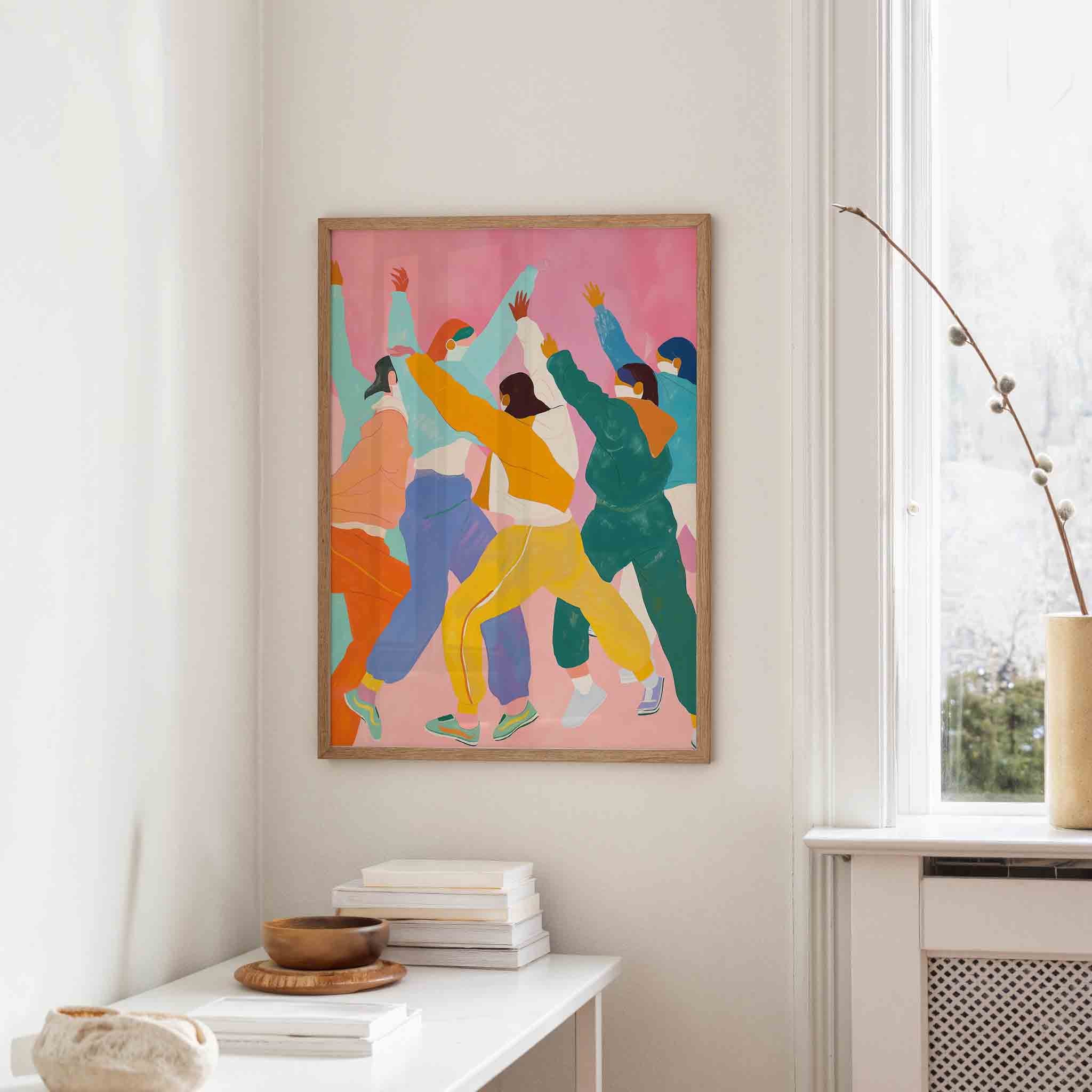 Dansende figuren Poster