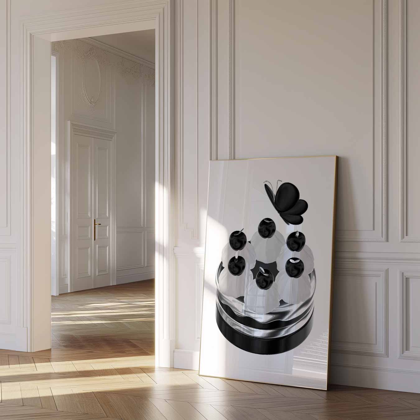 Elegante Vlinder Mimosa Decor Poster