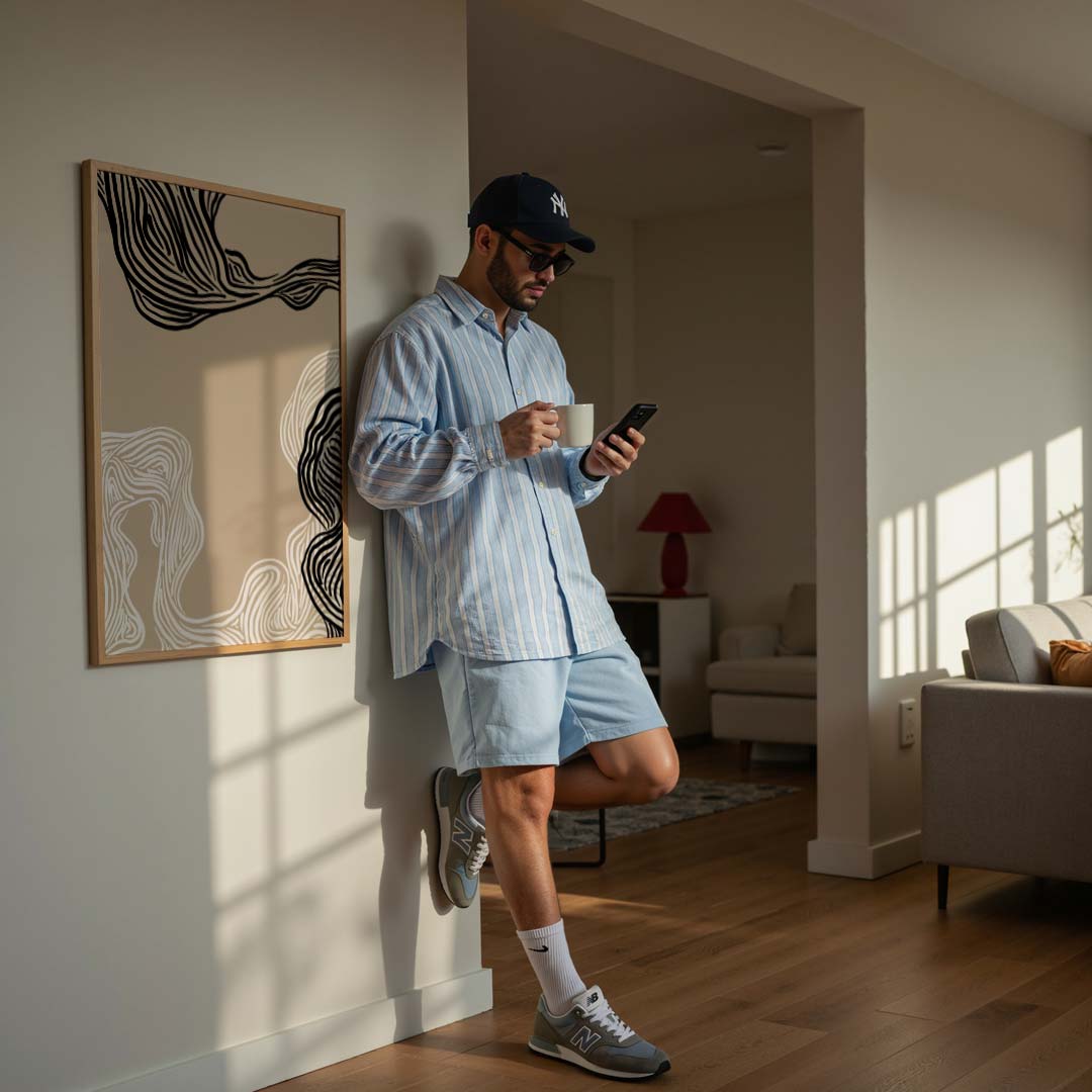 Organische Lijnen Poster-WallArtistic