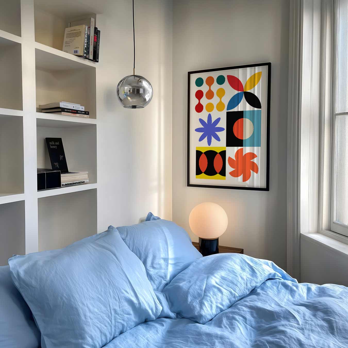 Kleurrijke Geometrische Vormen Poster-WallArtistic