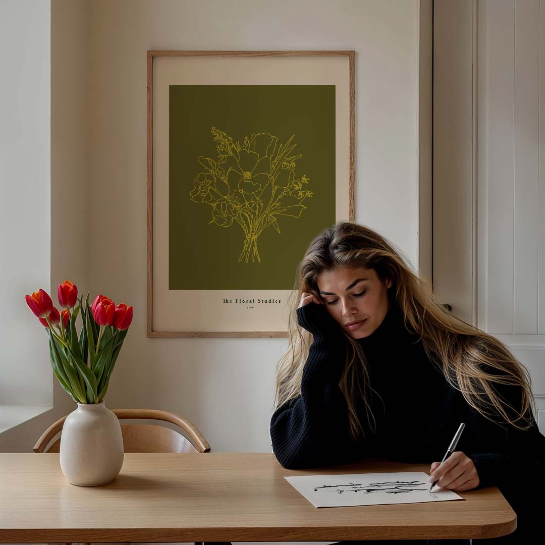 Vintage Bloemstudie Poster-WallArtistic