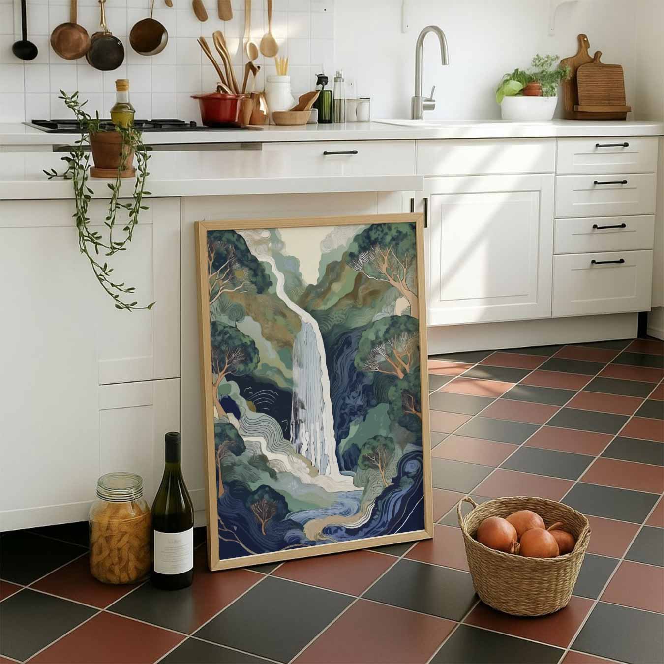Betoverende Waterval Natuurposter