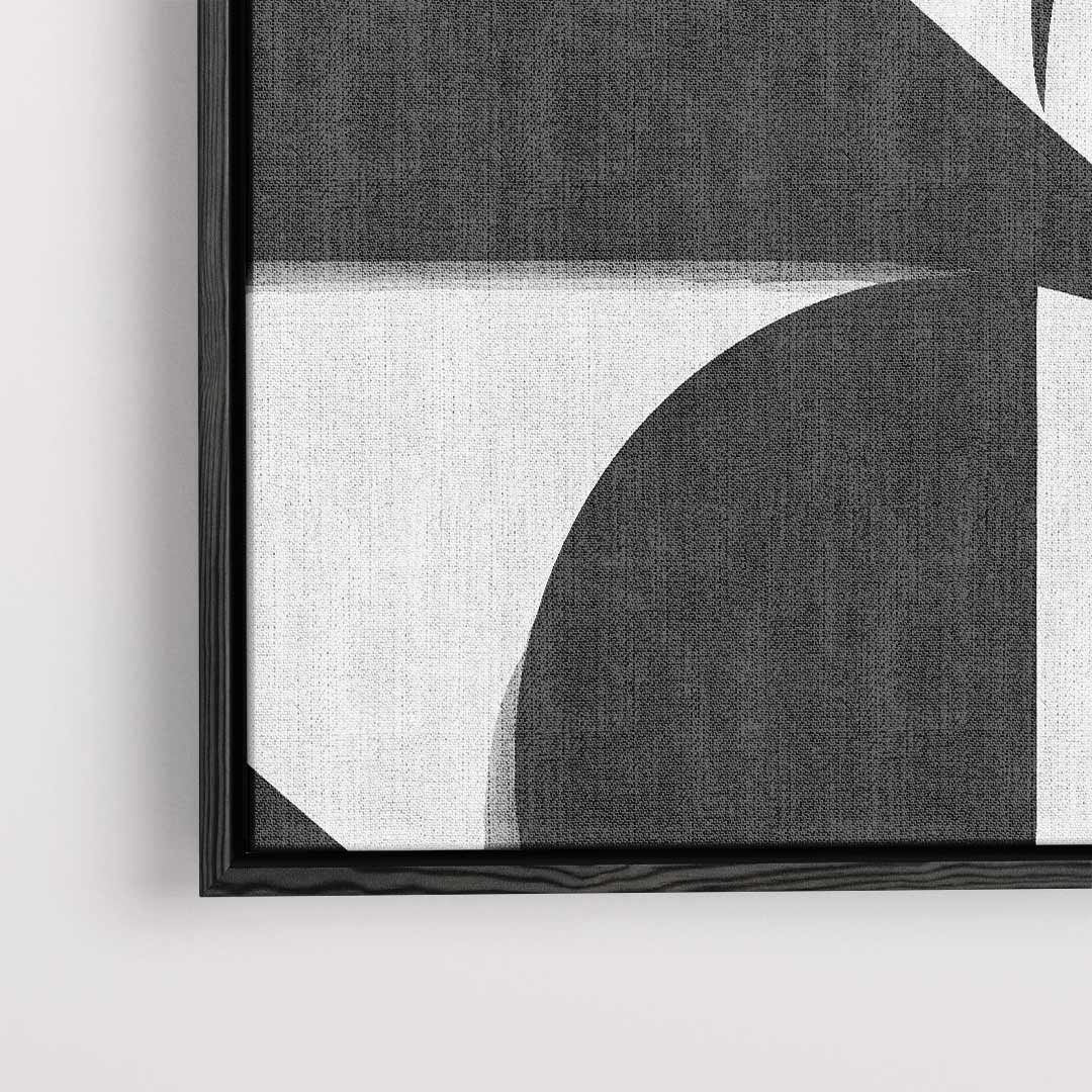 Abstract Geometrisch Contrast Kunstwerk-canvas-dibond-plexiglas-wanddecoratie-WallArtistic
