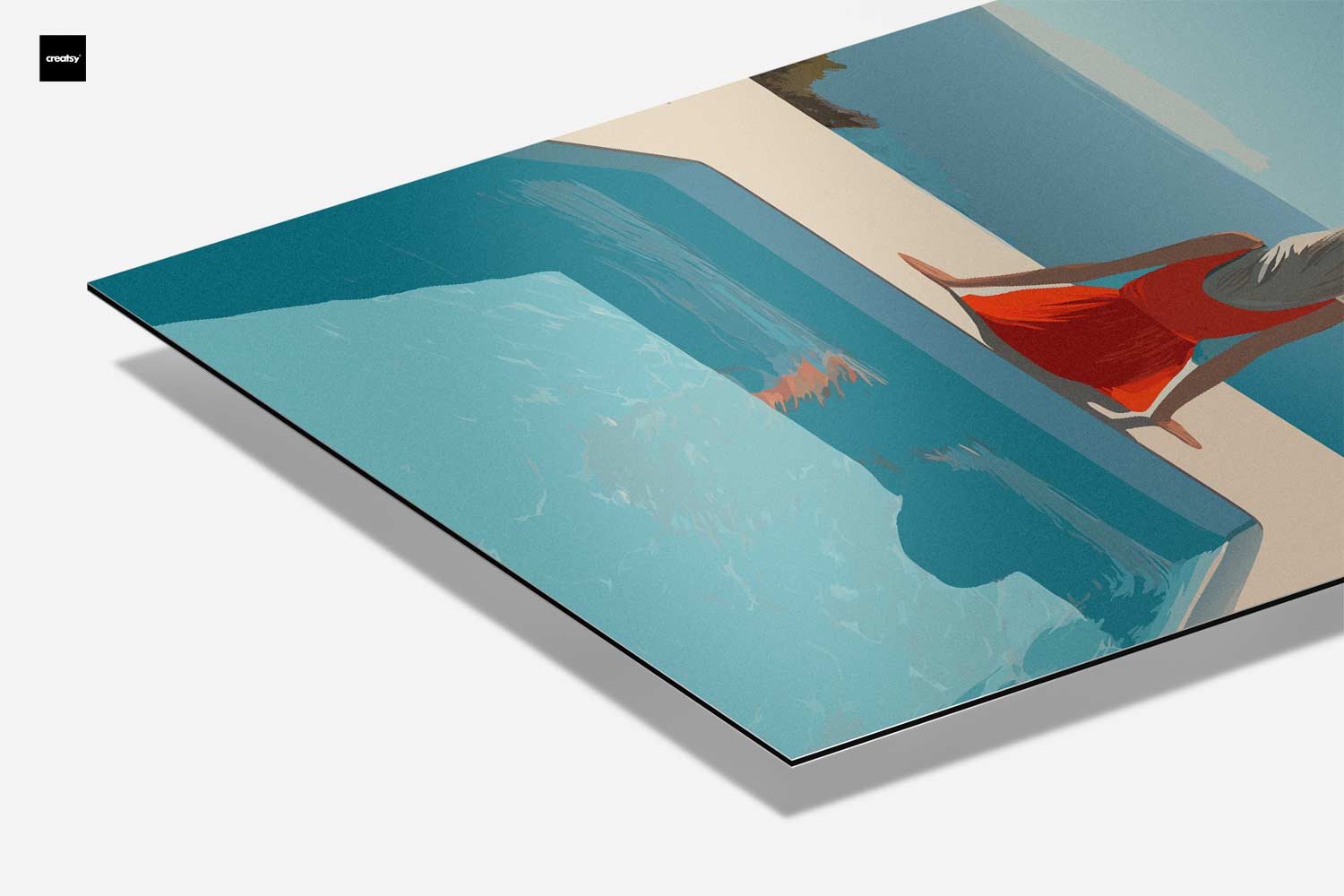 Zomer aan de Oceaan Kunstwerk-canvas-dibond-plexiglas-wanddecoratie-WallArtistic