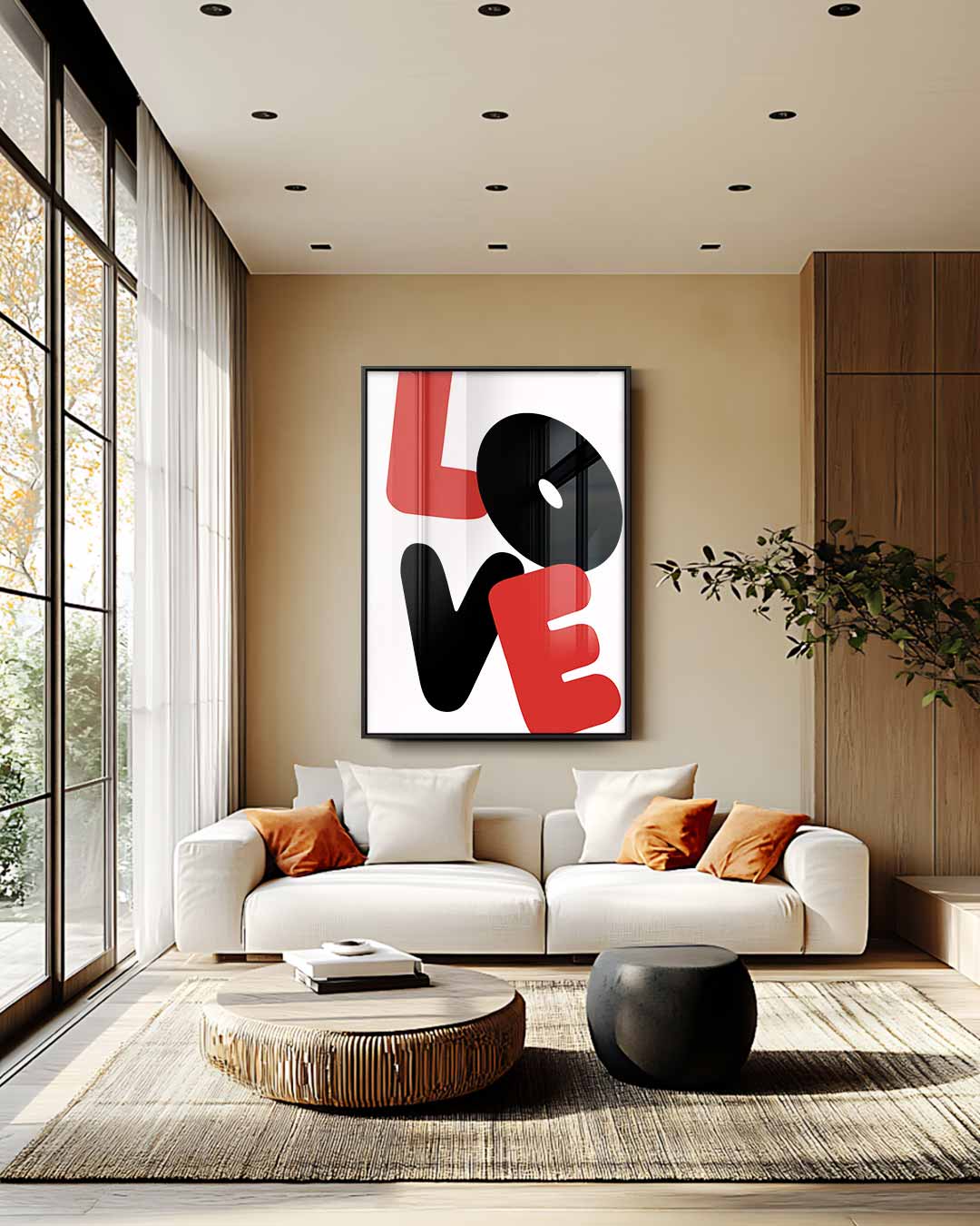 Liefdevolle Vormen Kunstwerk-canvas-dibond-plexiglas-wanddecoratie-WallArtistic