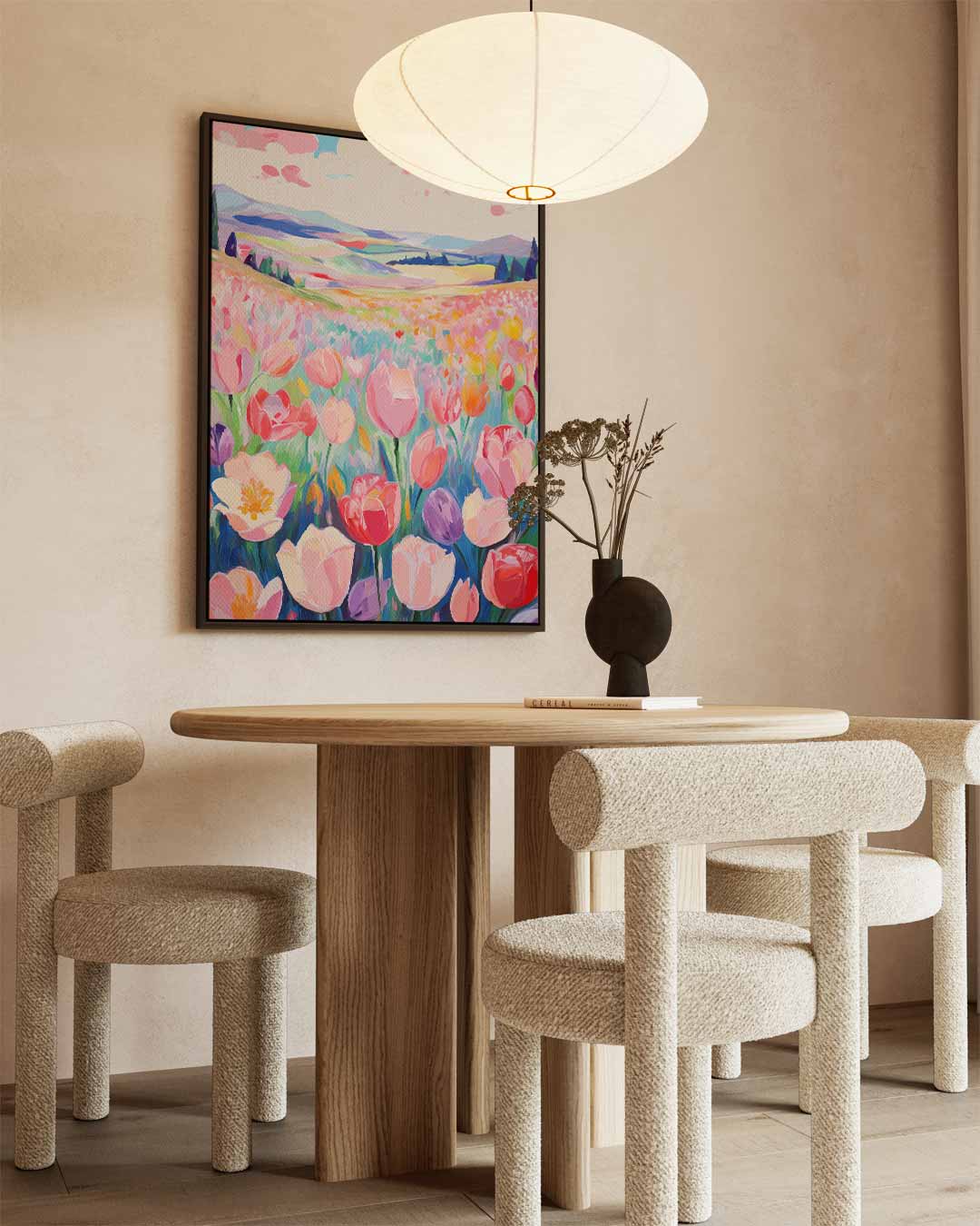 Bloemenveld in Volle Bloei Kunstwerk-canvas-dibond-plexiglas-wanddecoratie-WallArtistic