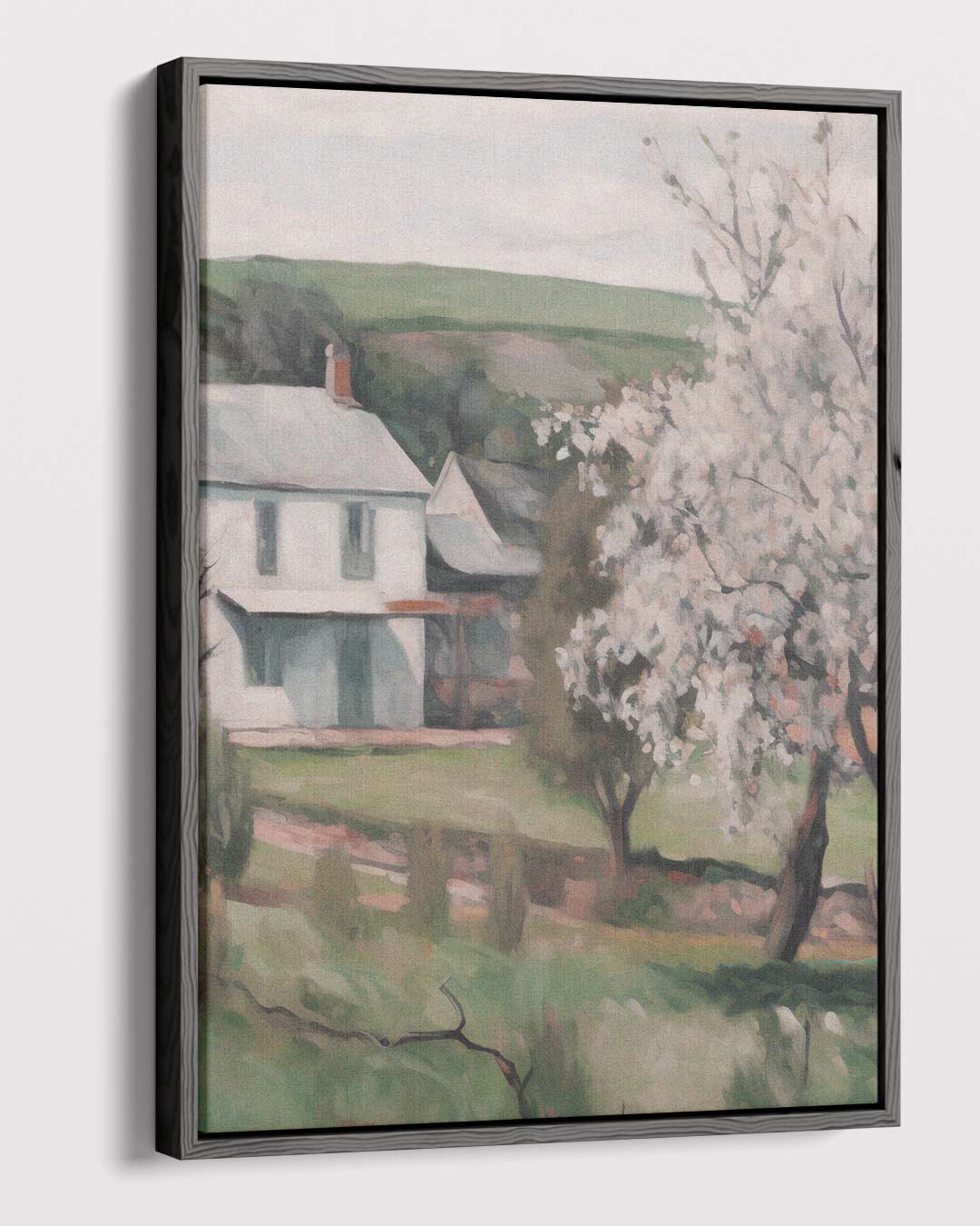 Voorjaar op het Platteland Kunstwerk-canvas-dibond-plexiglas-wanddecoratie-WallArtistic