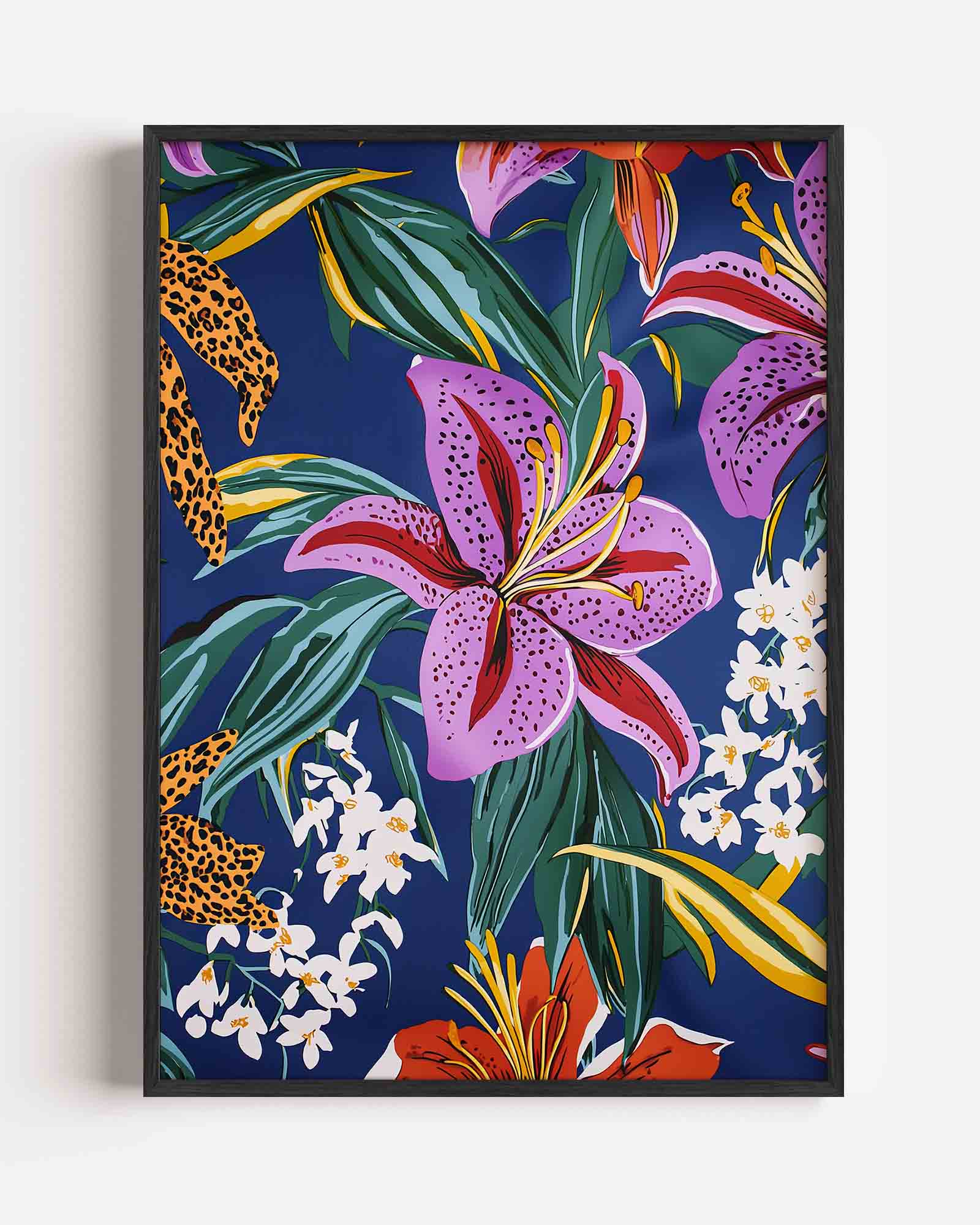 Bloemen en bladeren Poster