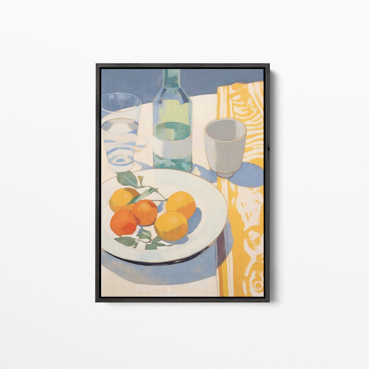 Mediterraanse Stilleven in Zonlicht Kunstwerk-canvas-dibond-plexiglas-wanddecoratie-WallArtistic