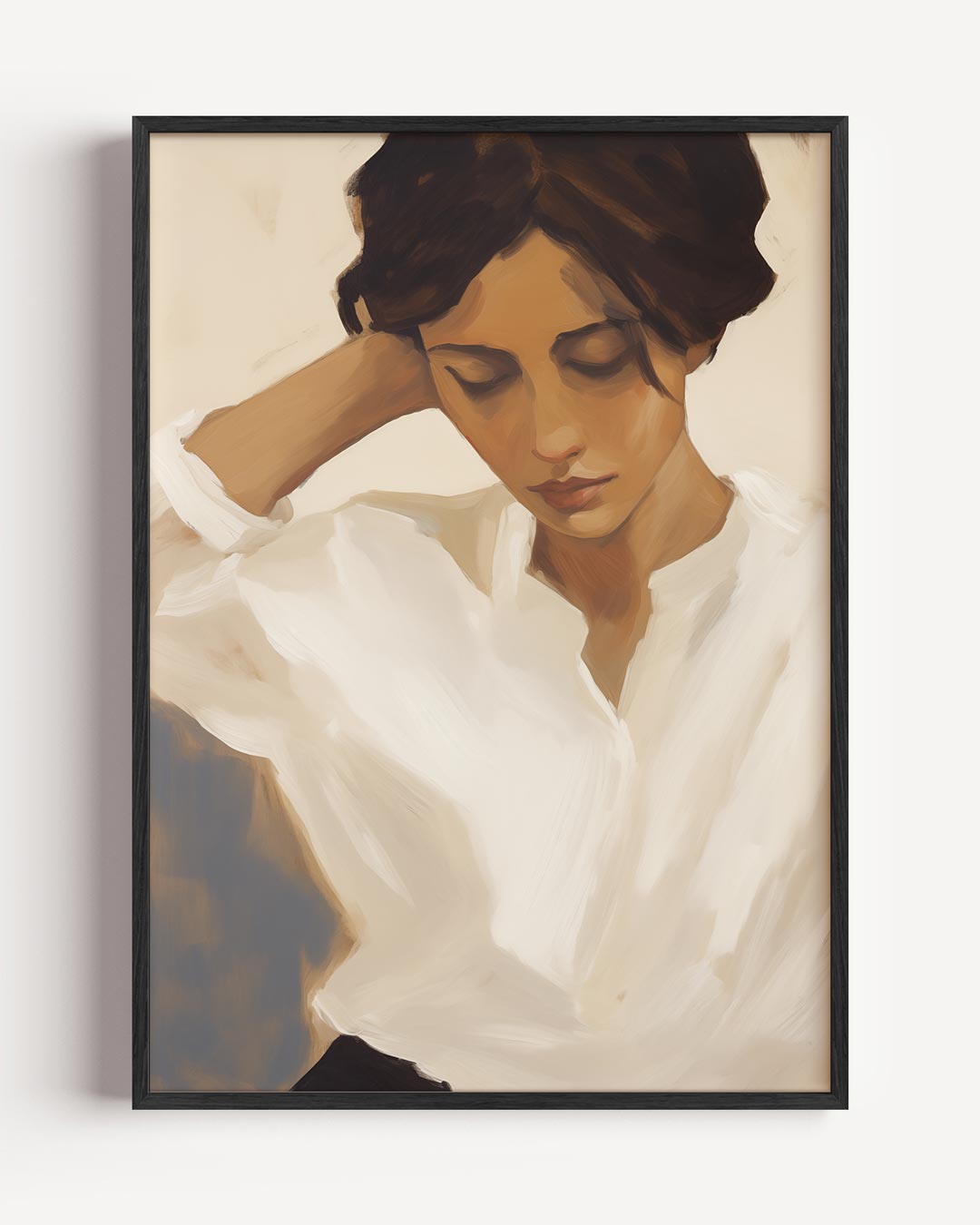 Dromerige Dame in Pastel Poster-WallArtistic