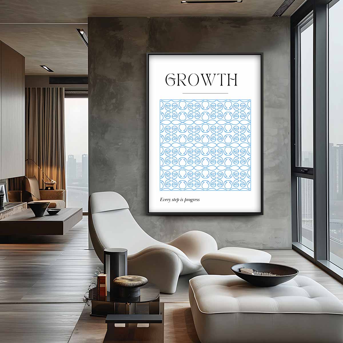 Groei Patroon Kunstwerk Kunstwerk-canvas-dibond-plexiglas-wanddecoratie-WallArtistic