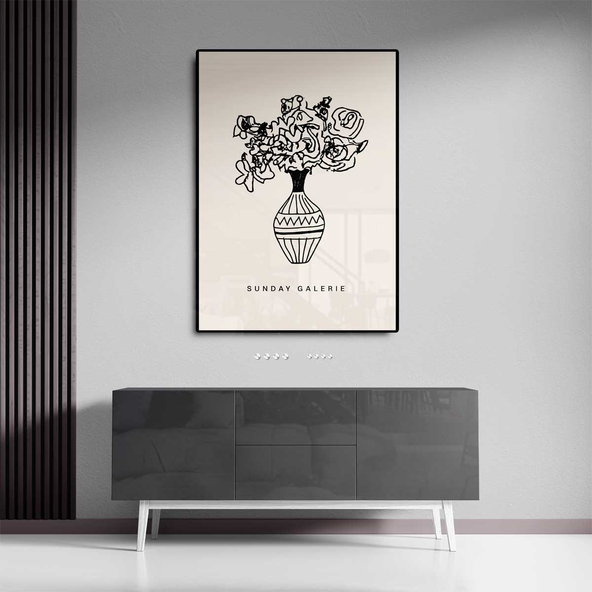 Vrolijke Bloemenvazen Kunstwerk-canvas-dibond-plexiglas-wanddecoratie-WallArtistic