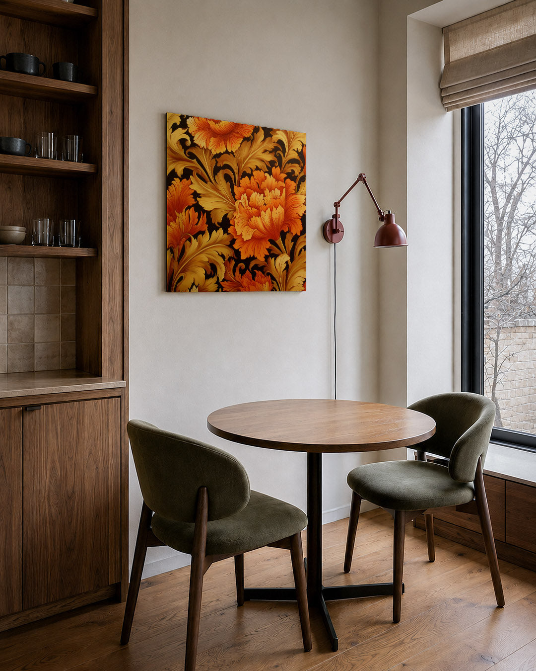 Bloemrijke patronen Kunstwerk