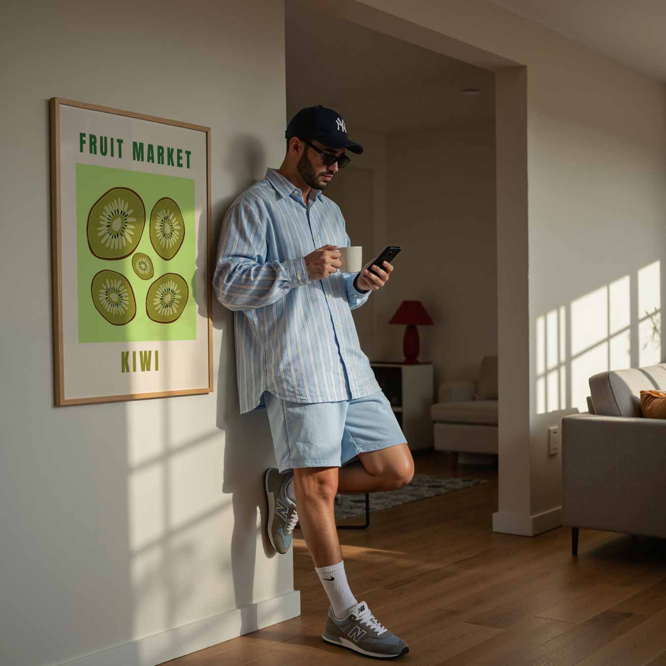 Kiwi Fruit Market Poster-WallArtistic