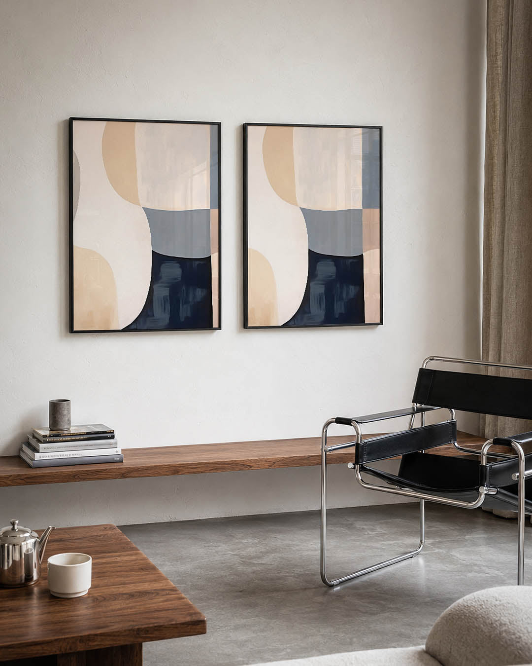 Zachte kleurvlakken Posterset