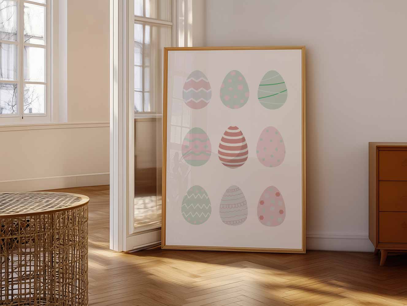 Pastel Paaseieren Poster
