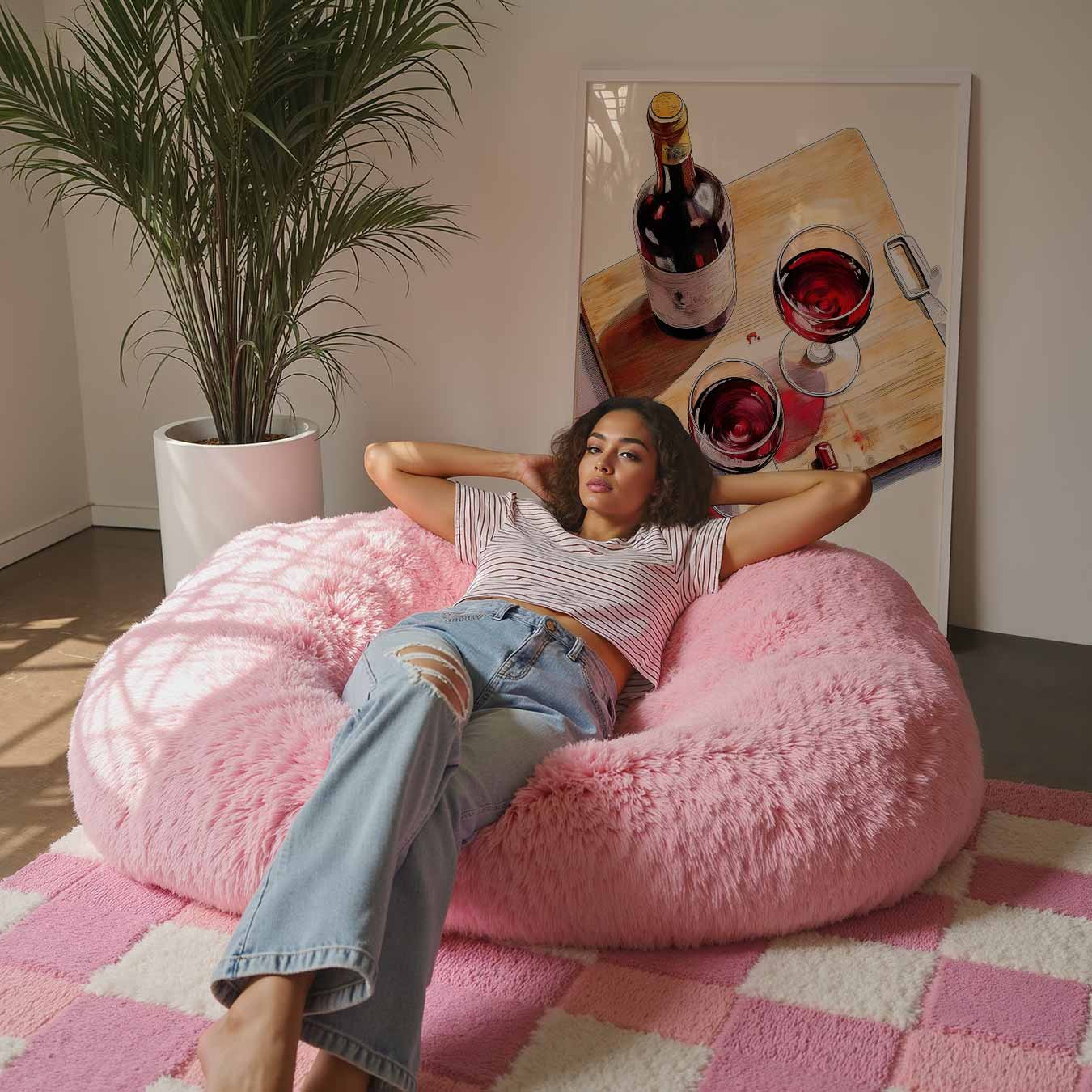 Stijlvolle Wijnavond Poster-WallArtistic