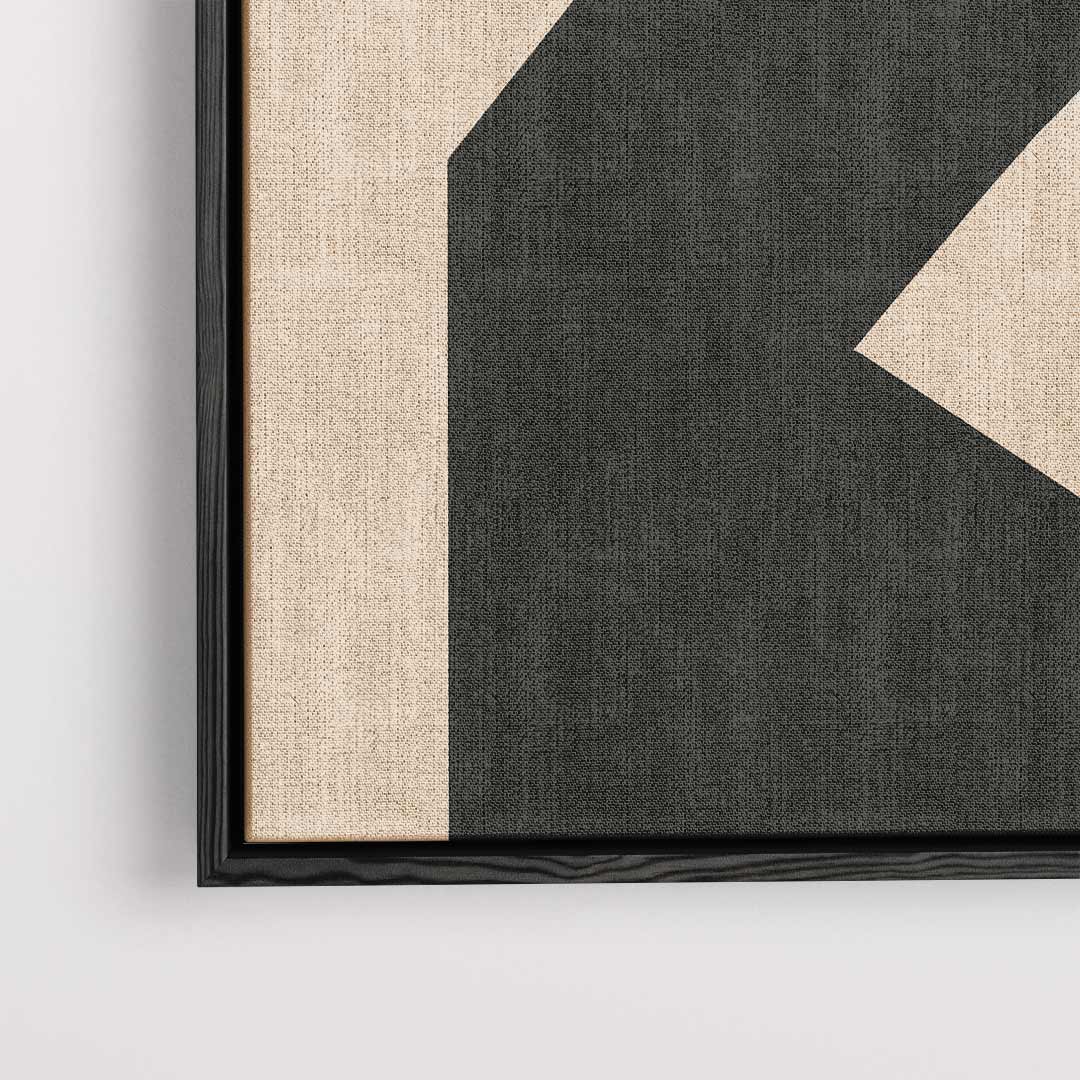 Dynamisch Abstract Contrast Kunstwerk-canvas-dibond-plexiglas-wanddecoratie-WallArtistic